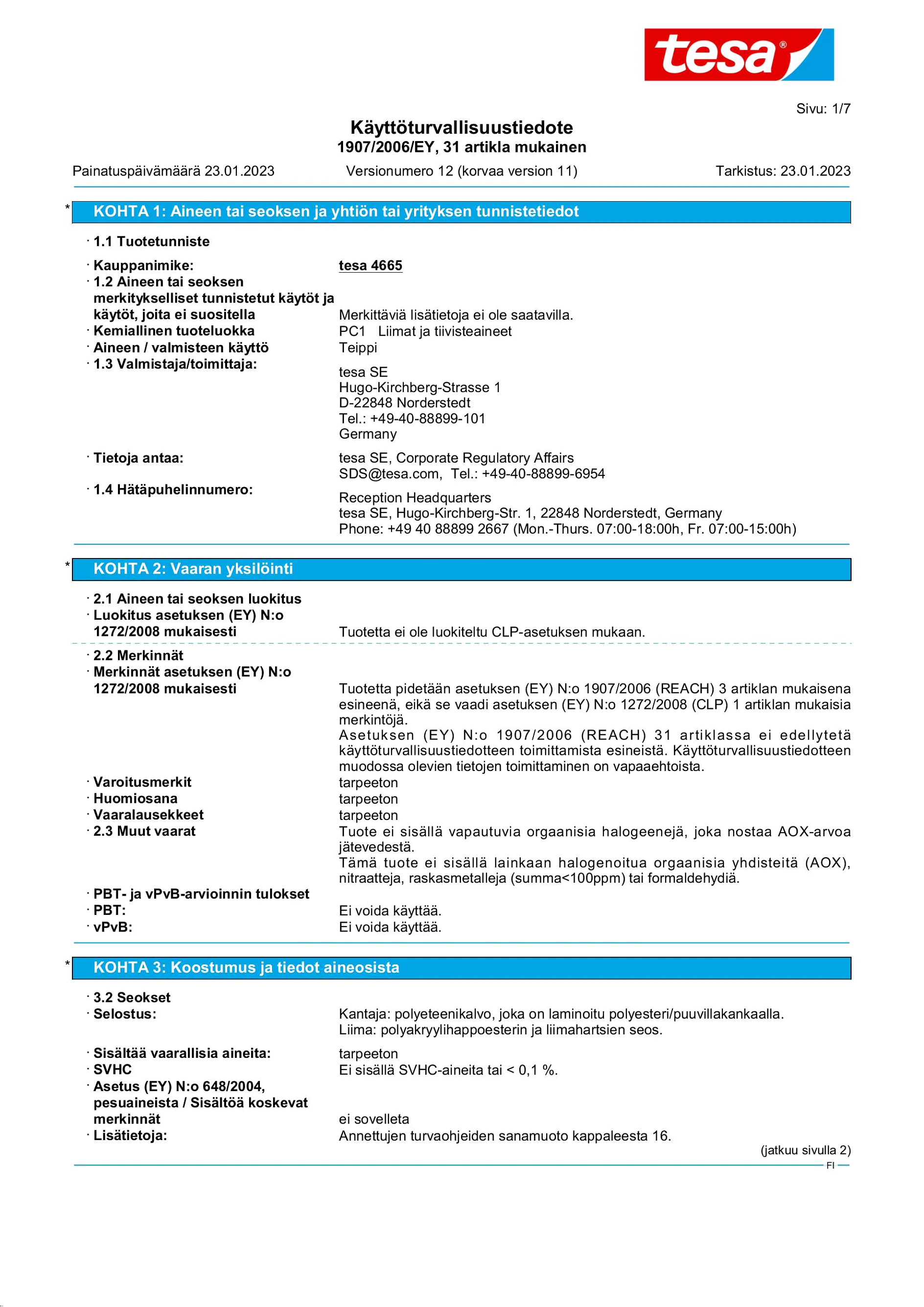 Safety data sheet_tesa® Professional 04665_fi-FI_v12