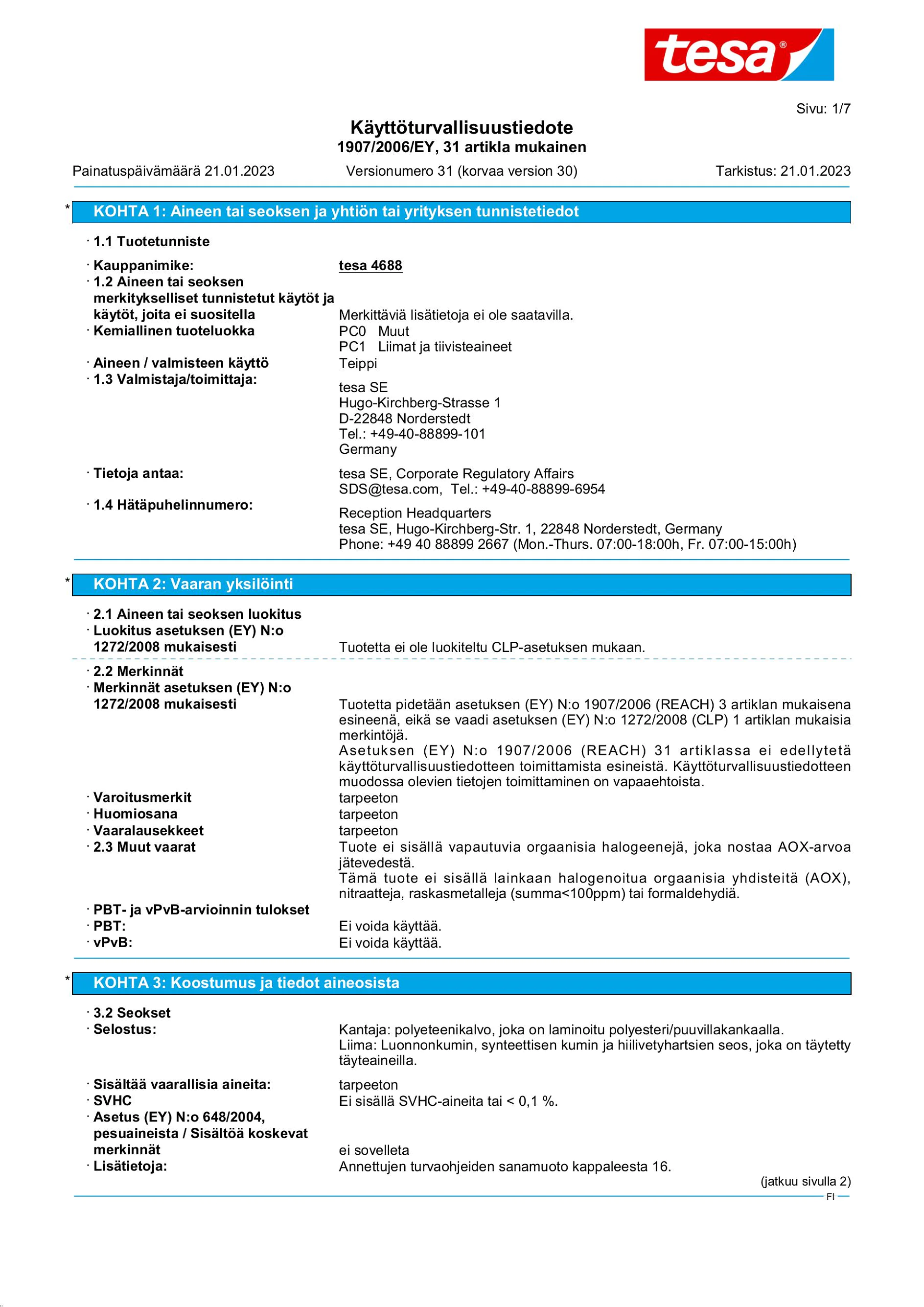 Safety data sheet_tesa® Professional 04688_fi-FI_v31