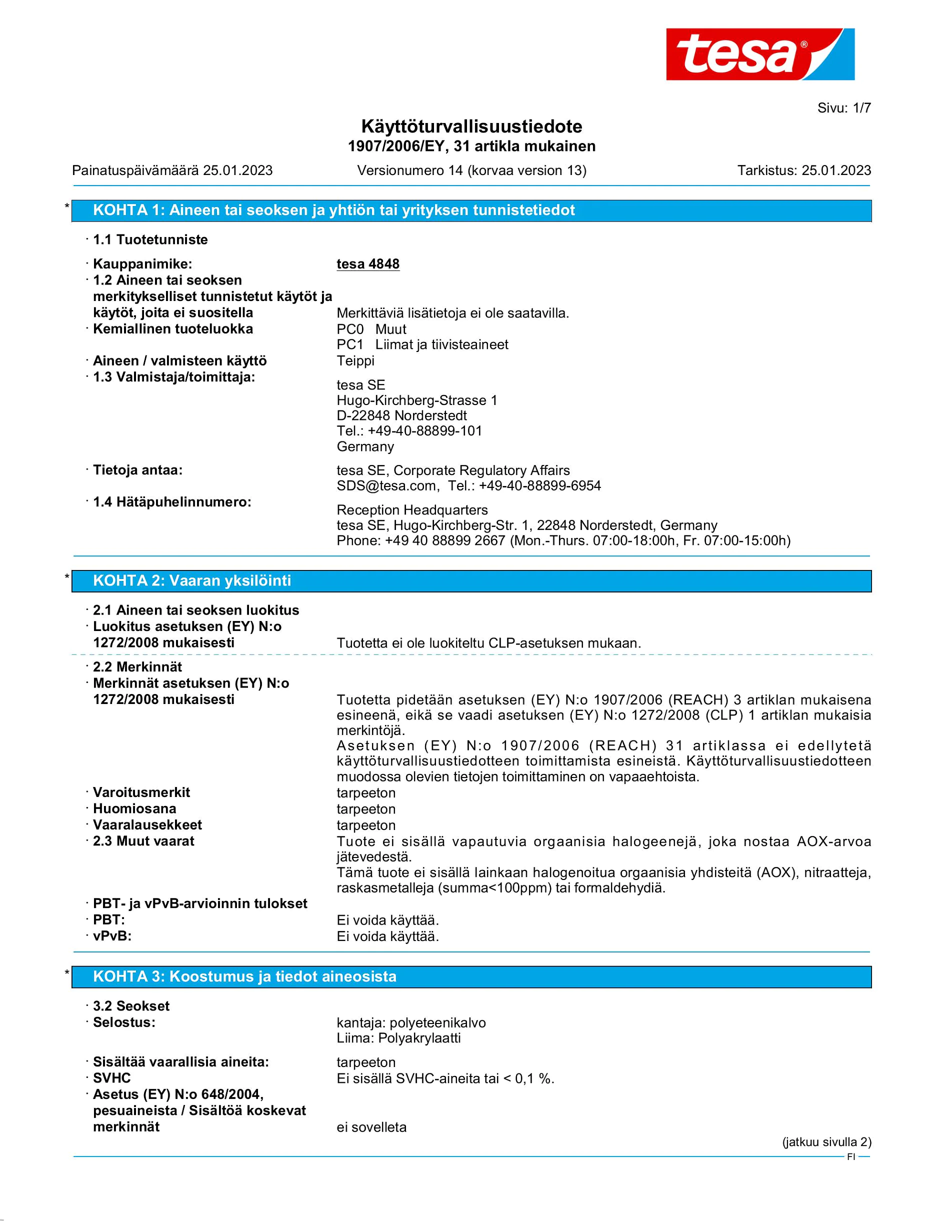 Safety data sheet_tesa® 4848_fi-FI_v14