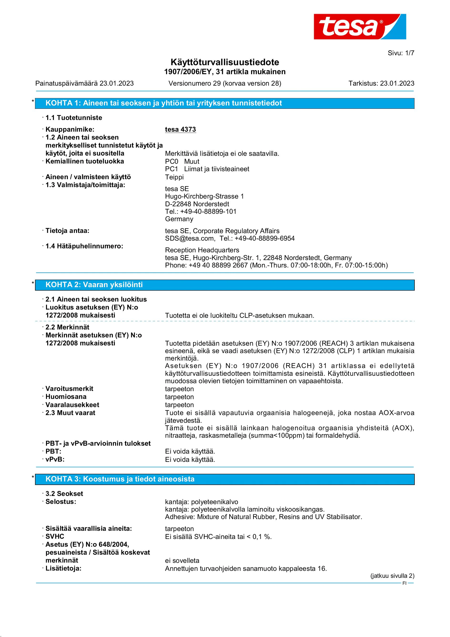 Safety data sheet_tesa® Professional 04373_fi-FI_v29