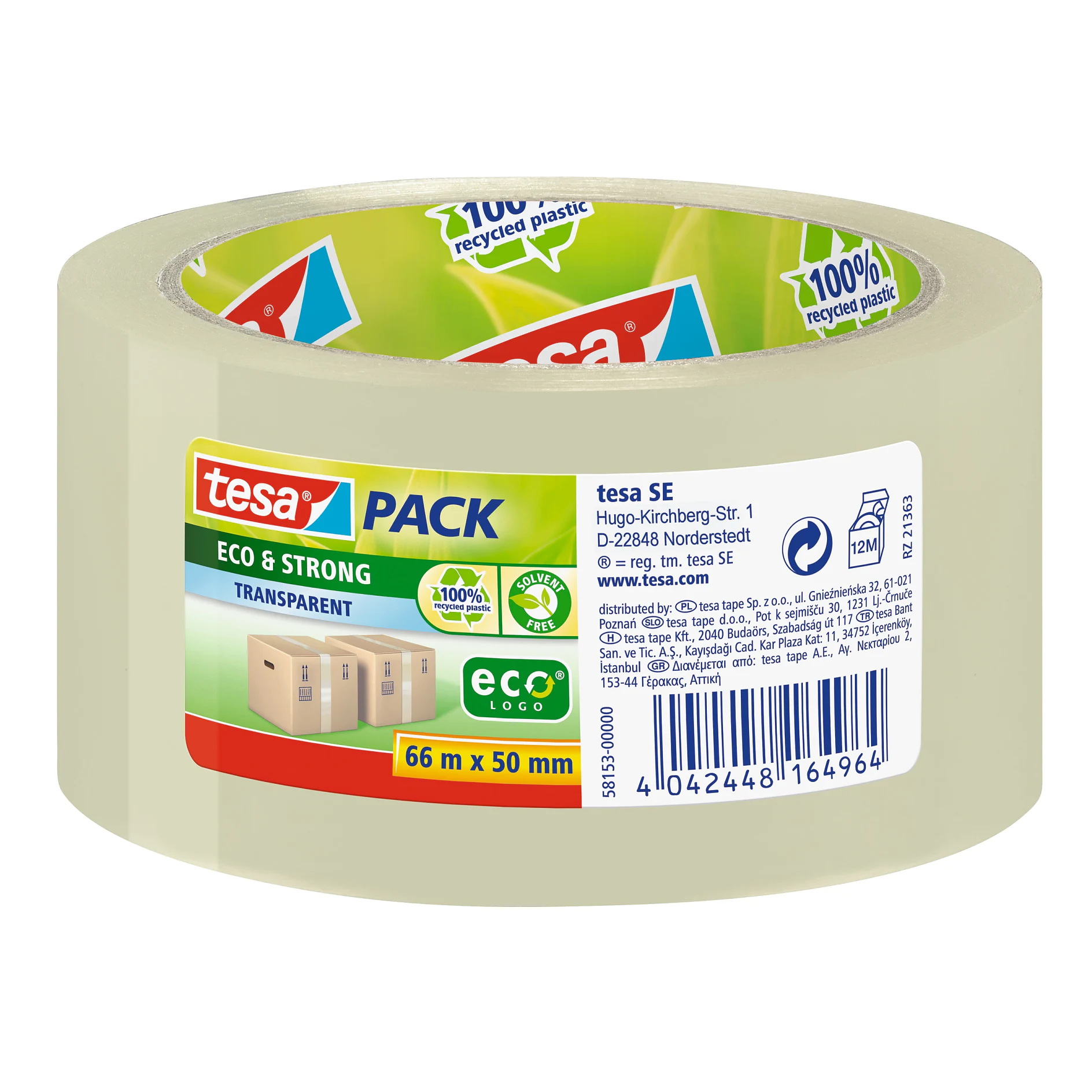 [en-en] tesapack eco + strong clear 66m x 50mm