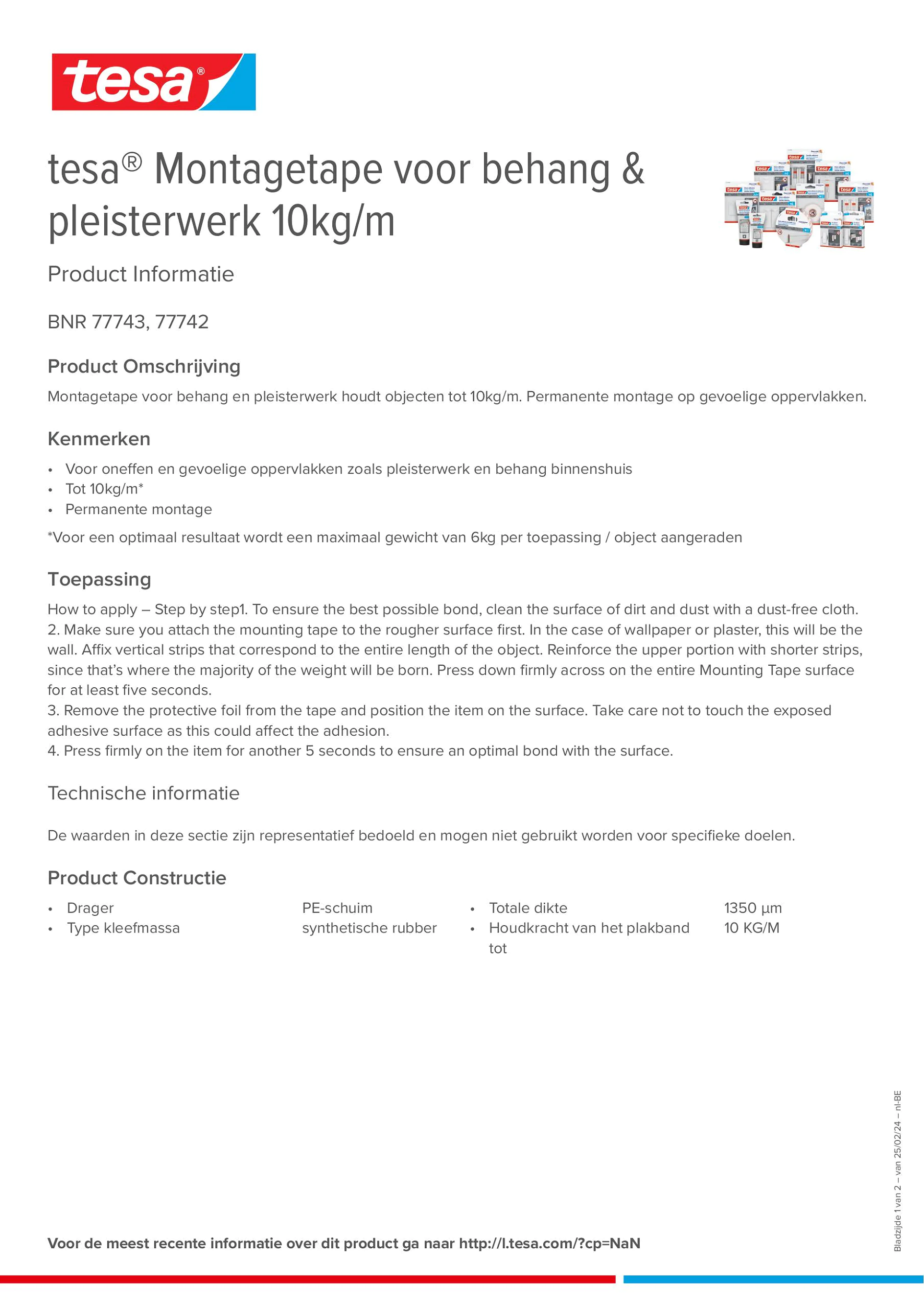 Product information_tesa® 77742_fr-BE_nl-BE