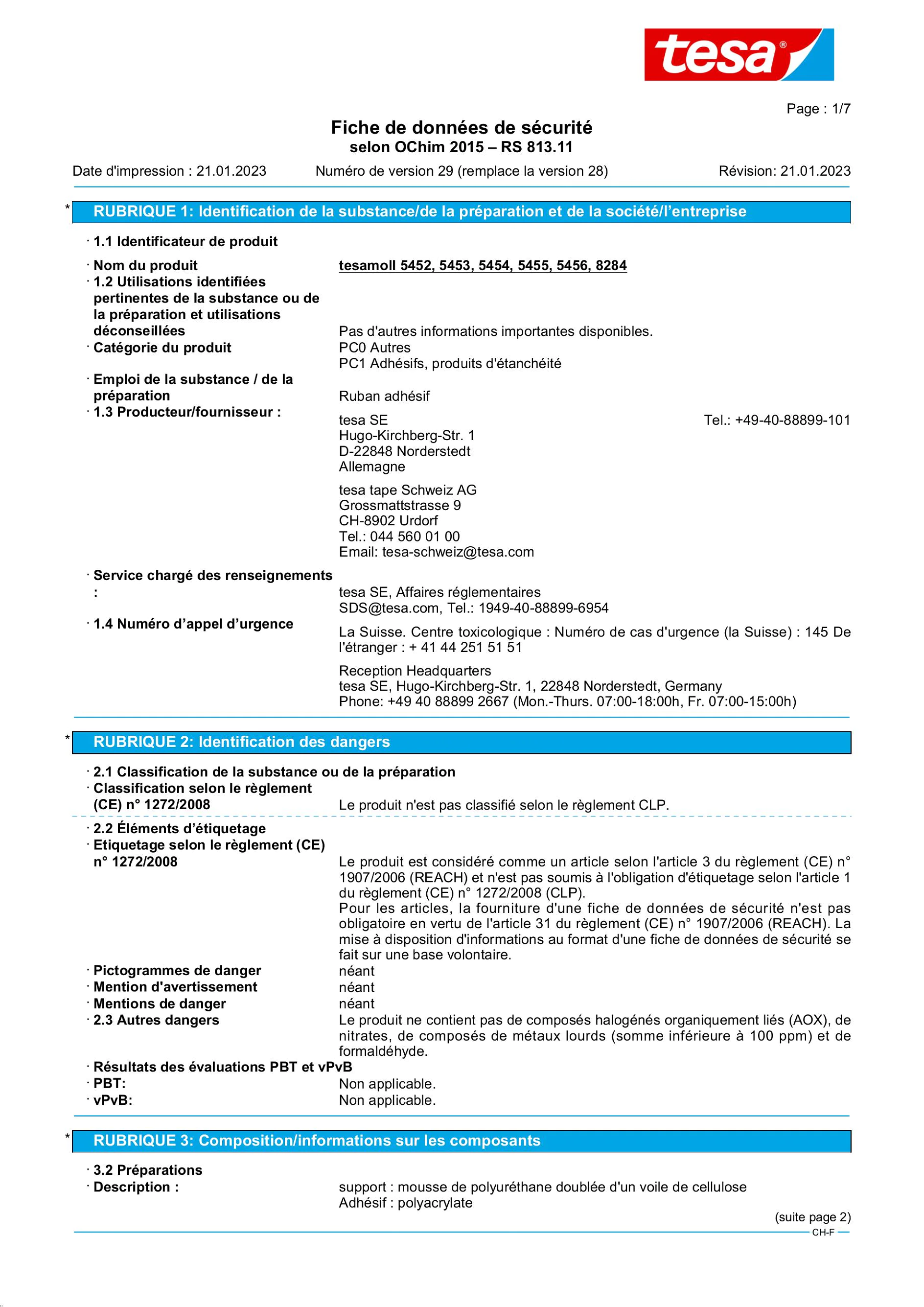 Safety data sheet_tesamoll® 55604_fr-CH_v29