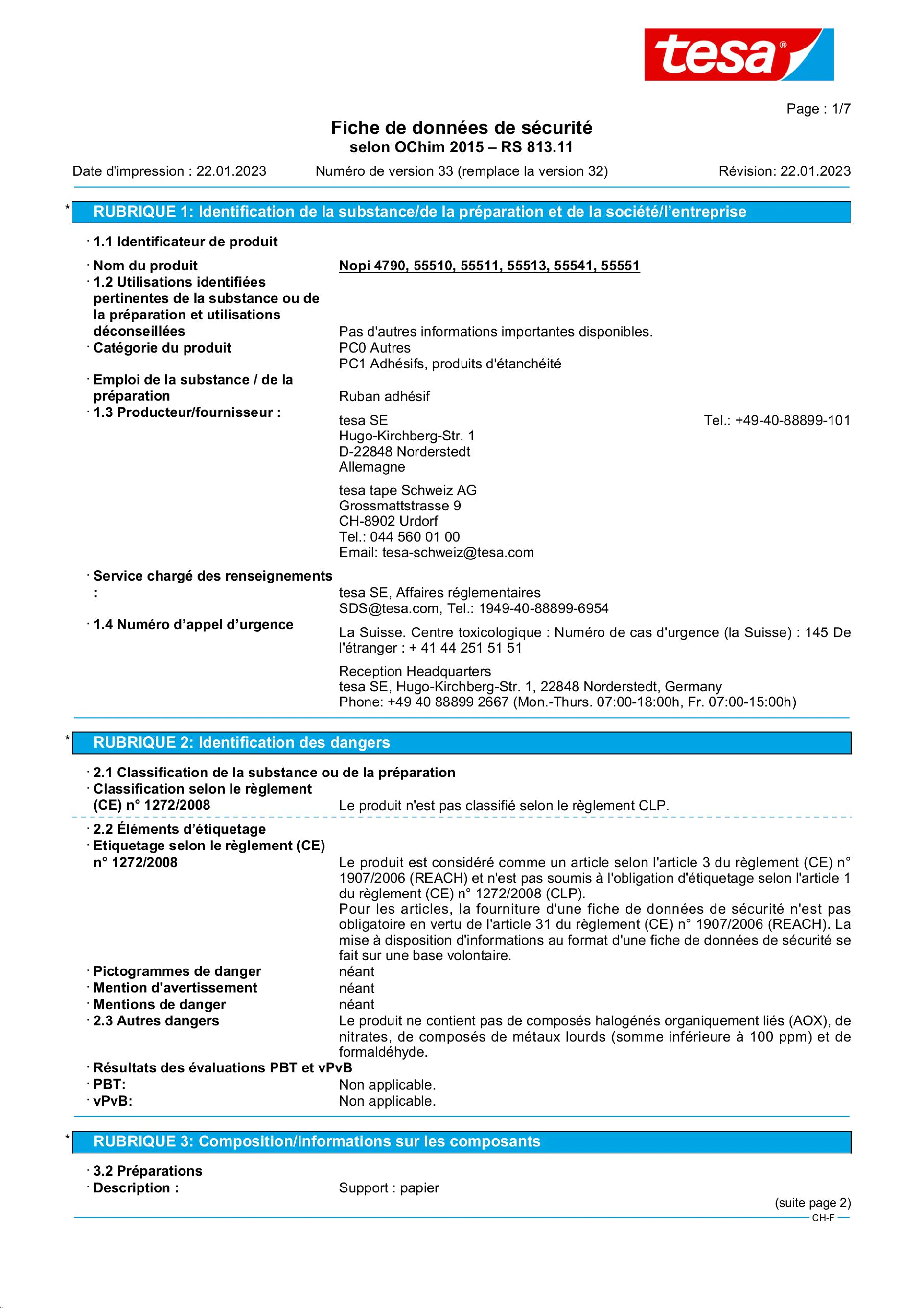 Safety data sheet_NOPI® 55513_fr-CH_v33