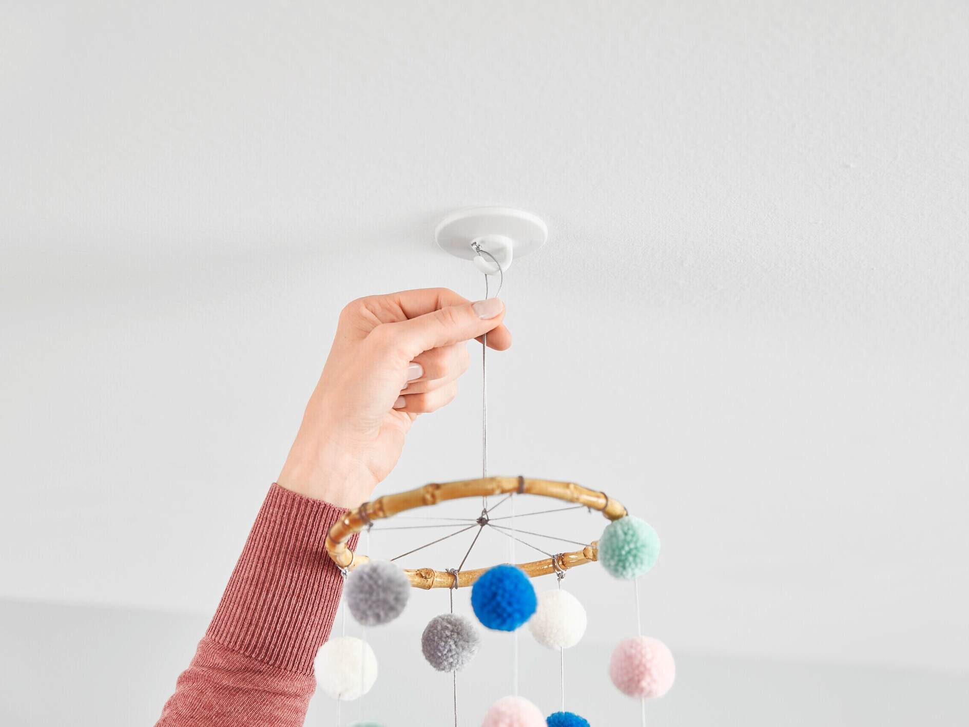 Tesa Powerstrips crochet de plafond 5,5cm 0,5 kg blanc