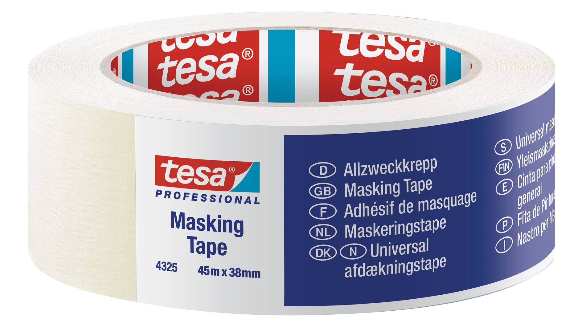 Tesa 4323 Ruban en papier pour masquerie, peinture « Papier Gommé »  Professionnel - Colle de Haute Qualité (25 mm - 12 A294 - Cdiscount  Bricolage