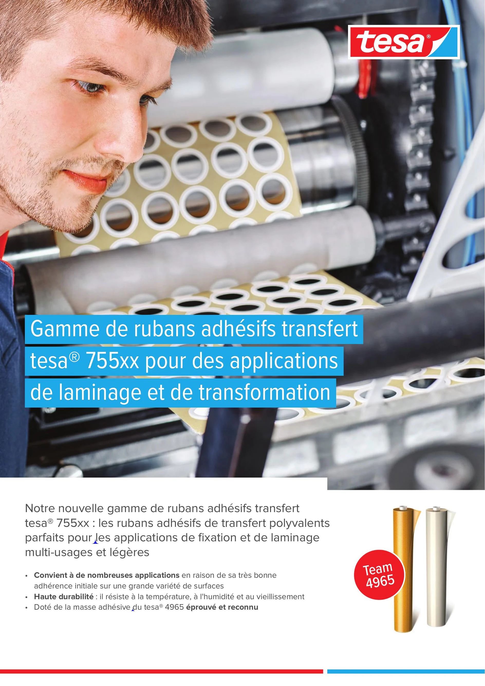 Brochure sur les rubans adhésifs de transfert tesa® 755xx