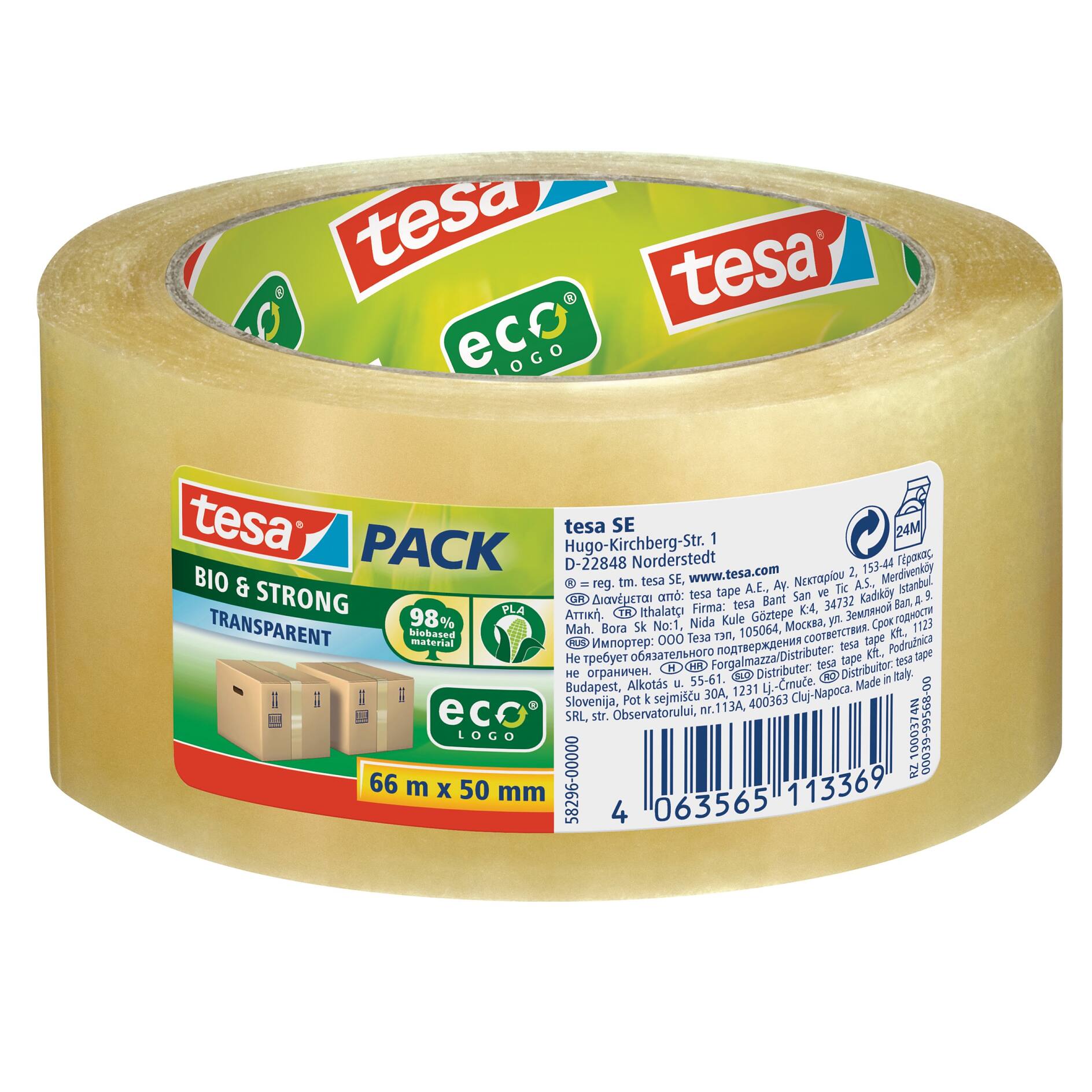 TESA Adhésif Papier KRAFT Écologique - H50 mm x L50 mètres - Rubans  adhésifs - Scotch - Coller - Fixer