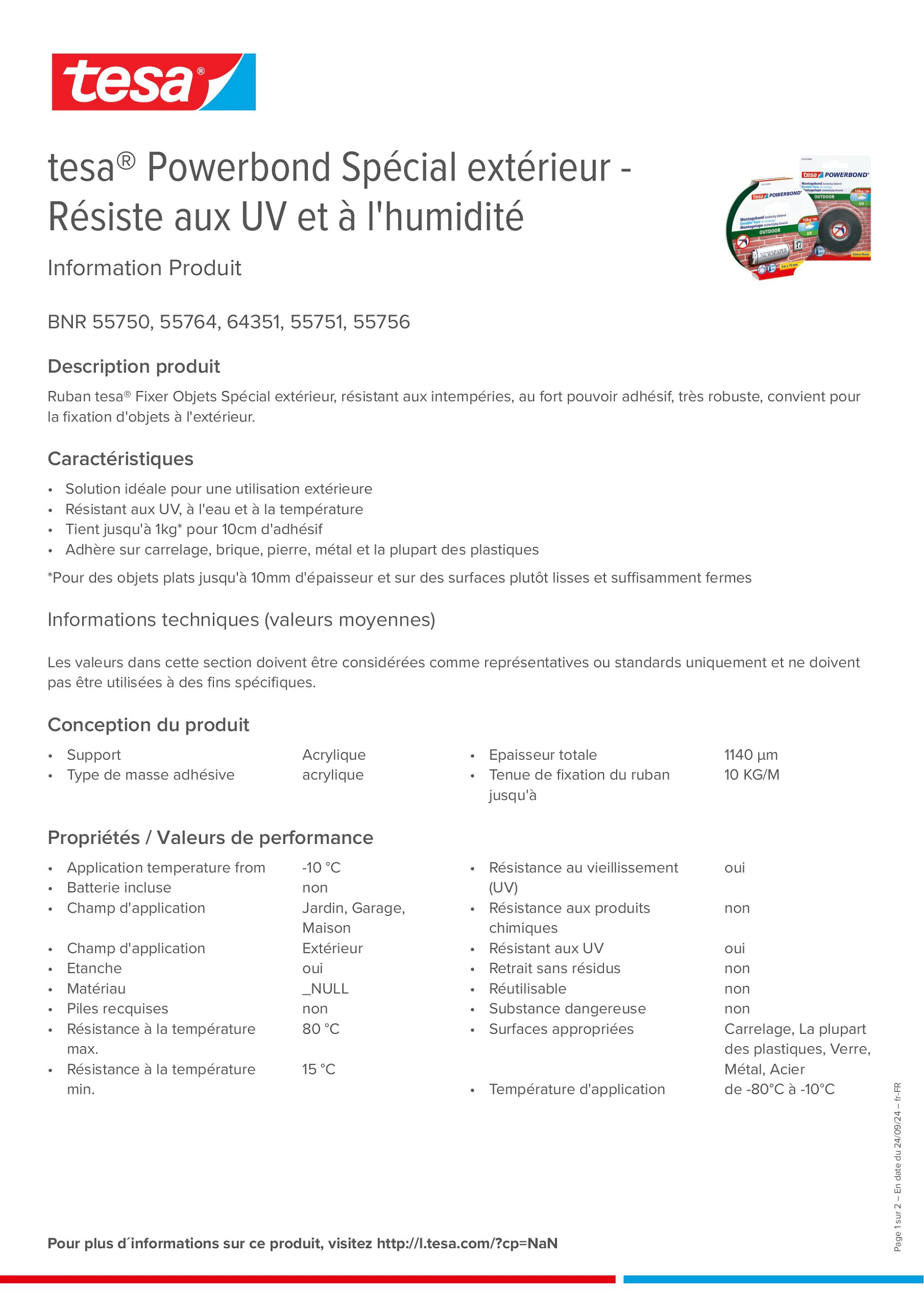 Product information_tesa® Powerbond 55751_fr-FR