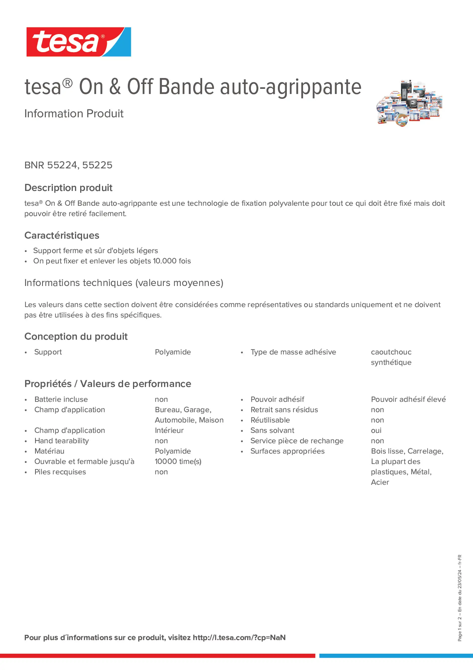 Product information_tesa® On & Off 55225_fr-FR