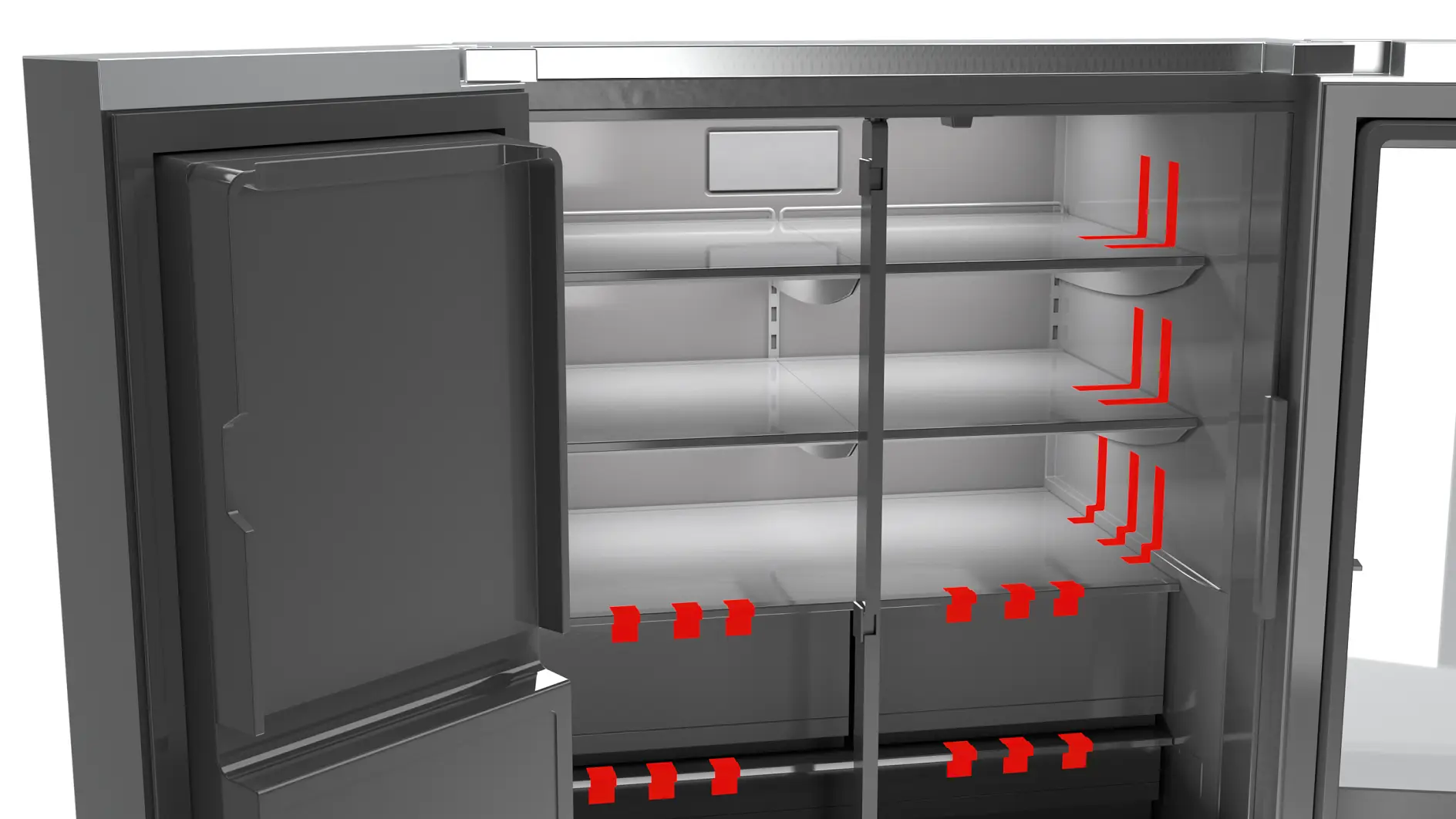 Appareils électroménagers réfrigérateur cerclage transport sécurisation illustration