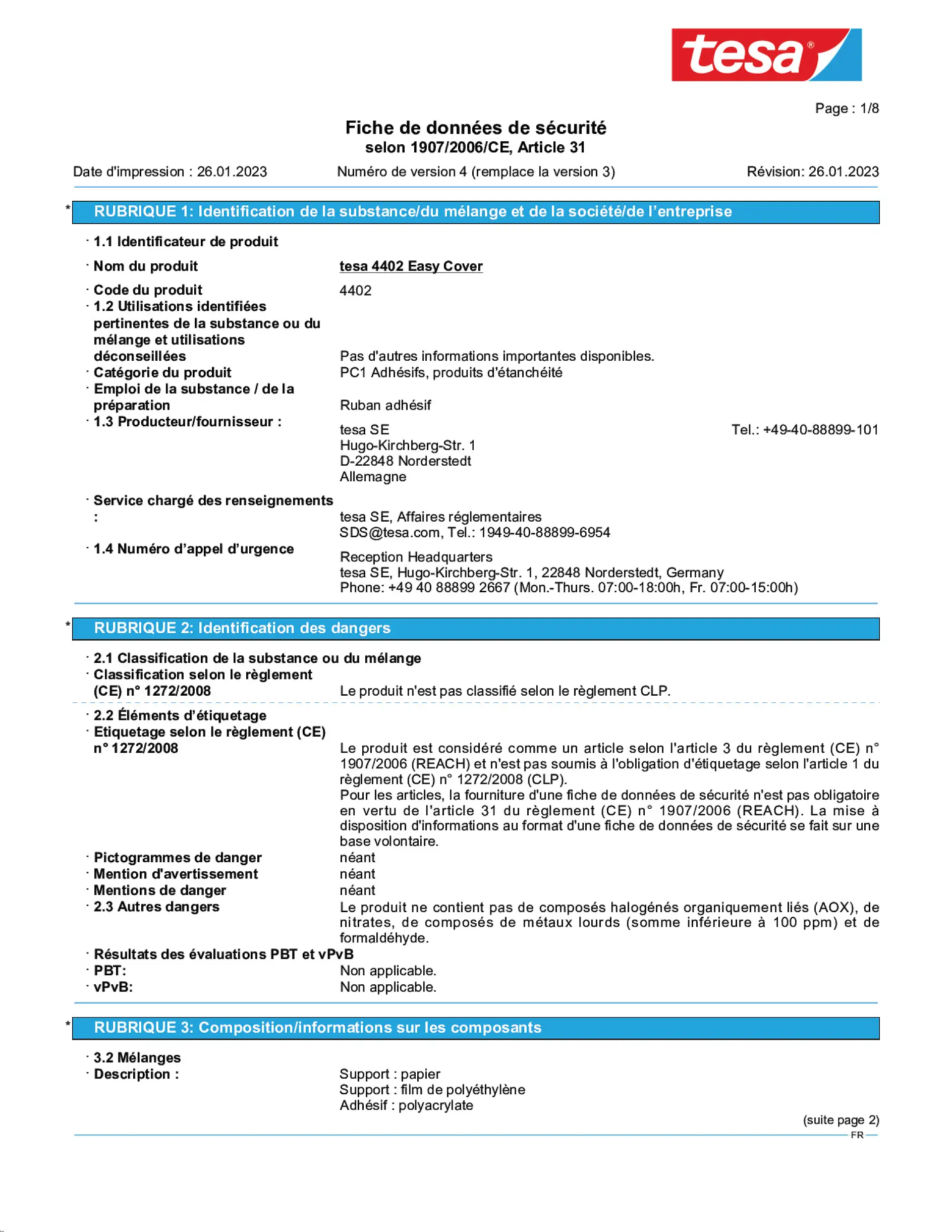 Safety data sheet_tesa® Professional 04402_fr-FR_v4