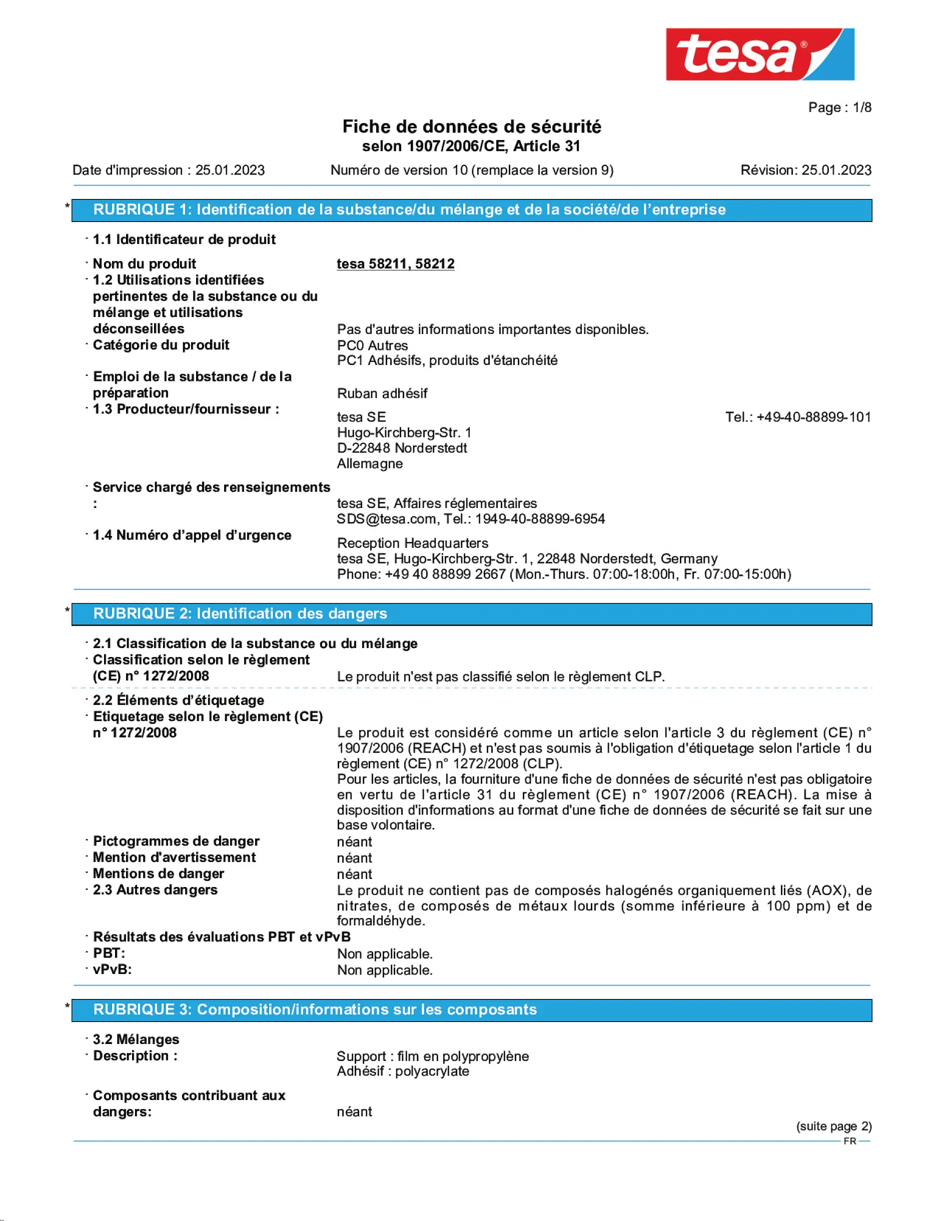 Safety data sheet_tesapack® 57424_fr-FR_v10