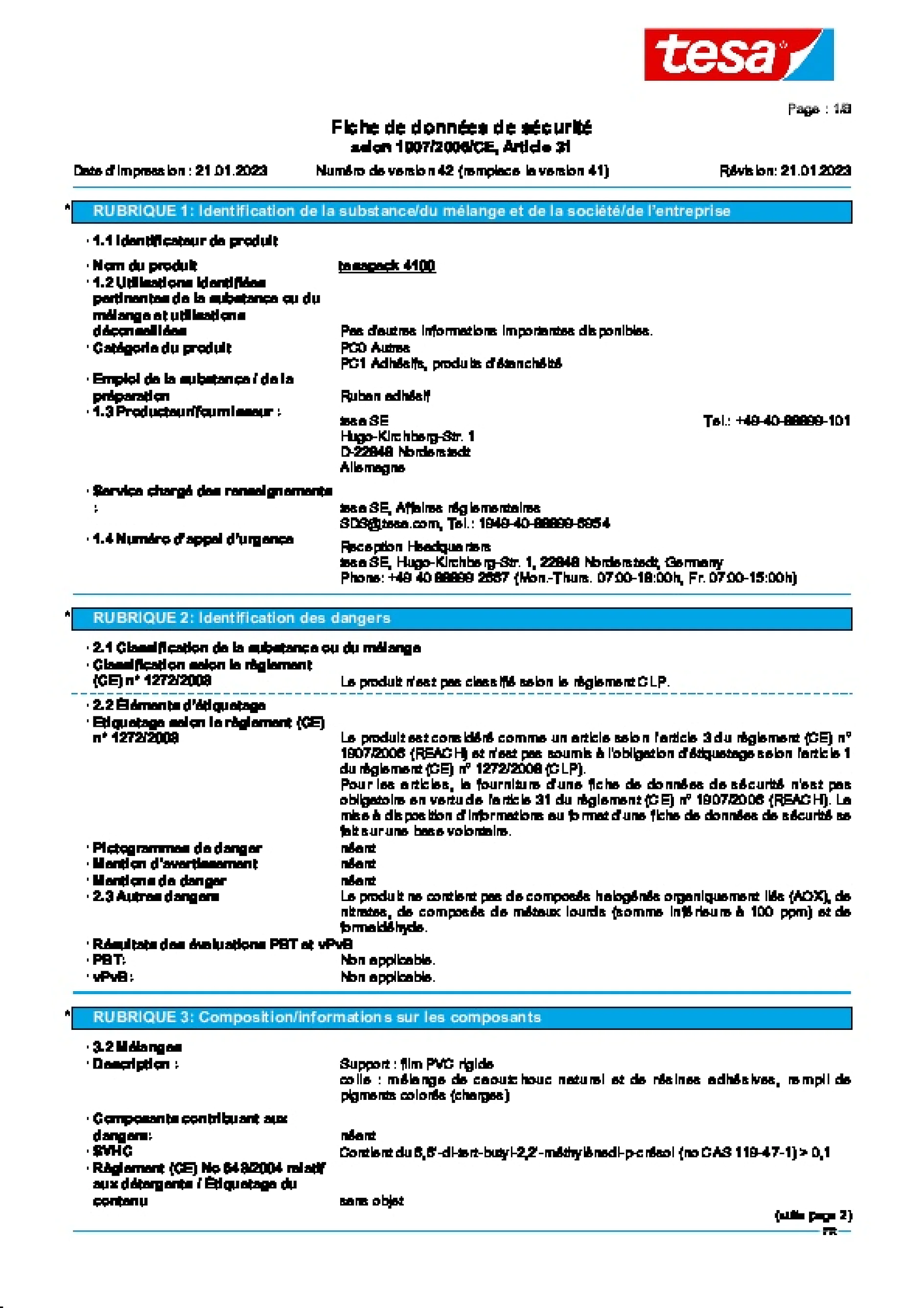 Safety data sheet_tesa® 04100_fr-FR_v42