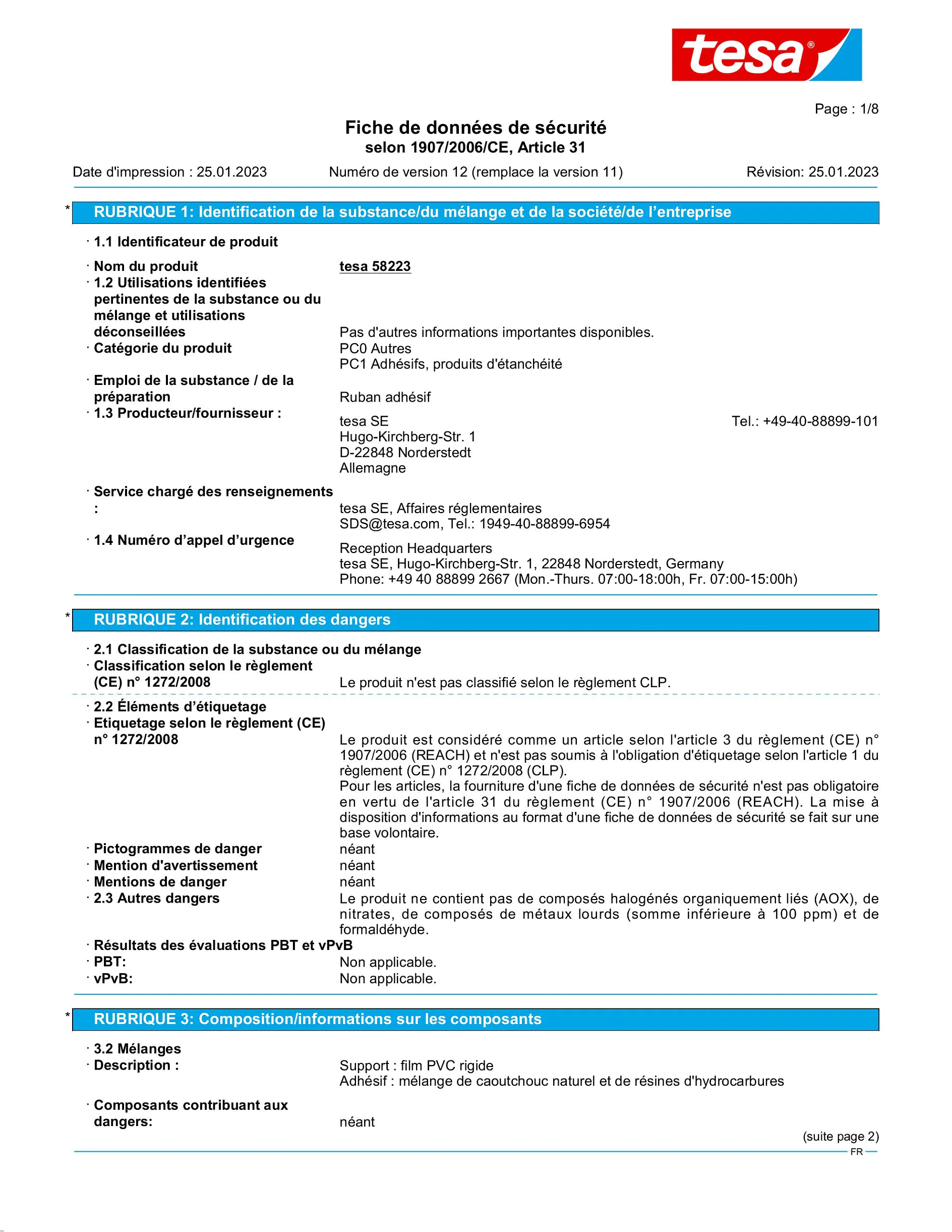 Safety data sheet_tesapack® 57249_fr-FR_v12