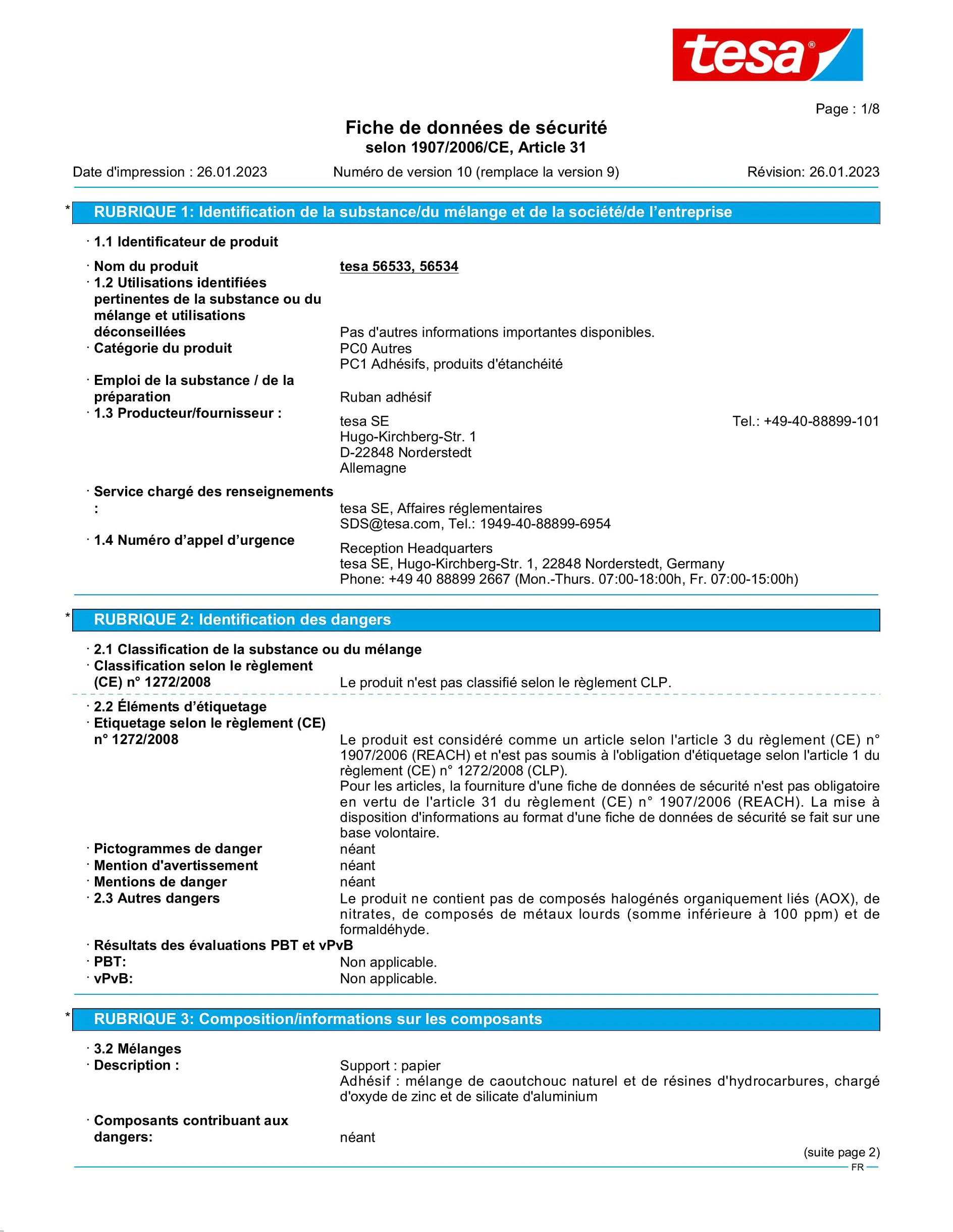 Safety data sheet_tesa® 56360_fr-FR_v10