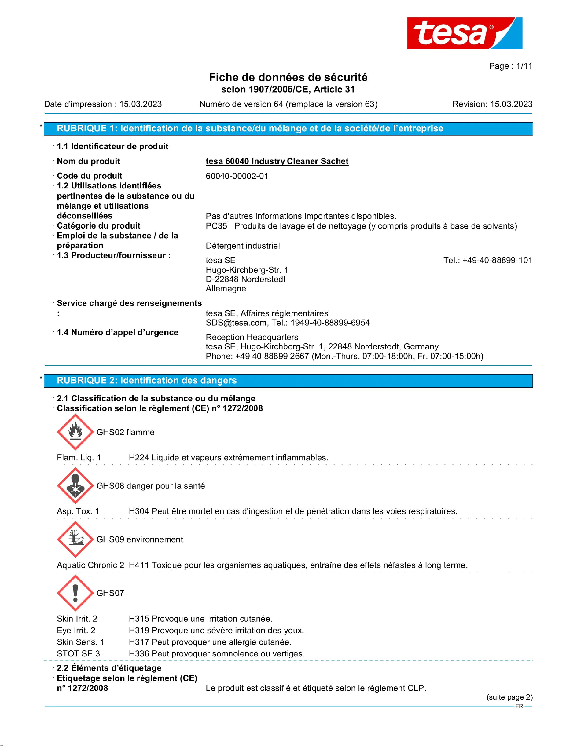 Safety data sheet_tesa® 60040_fr-FR_v64