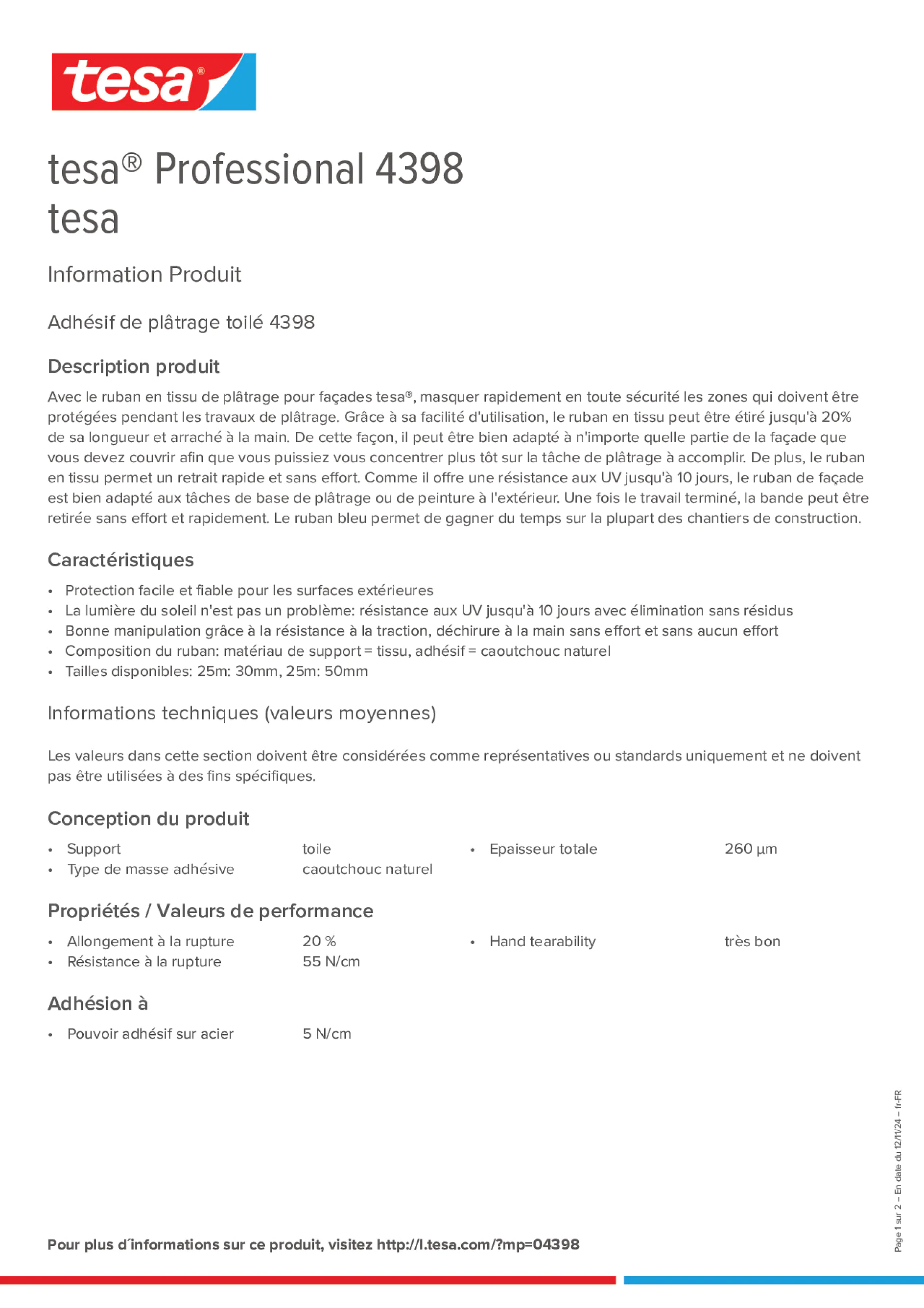 Product information_tesa® Professional 04398_fr-FR