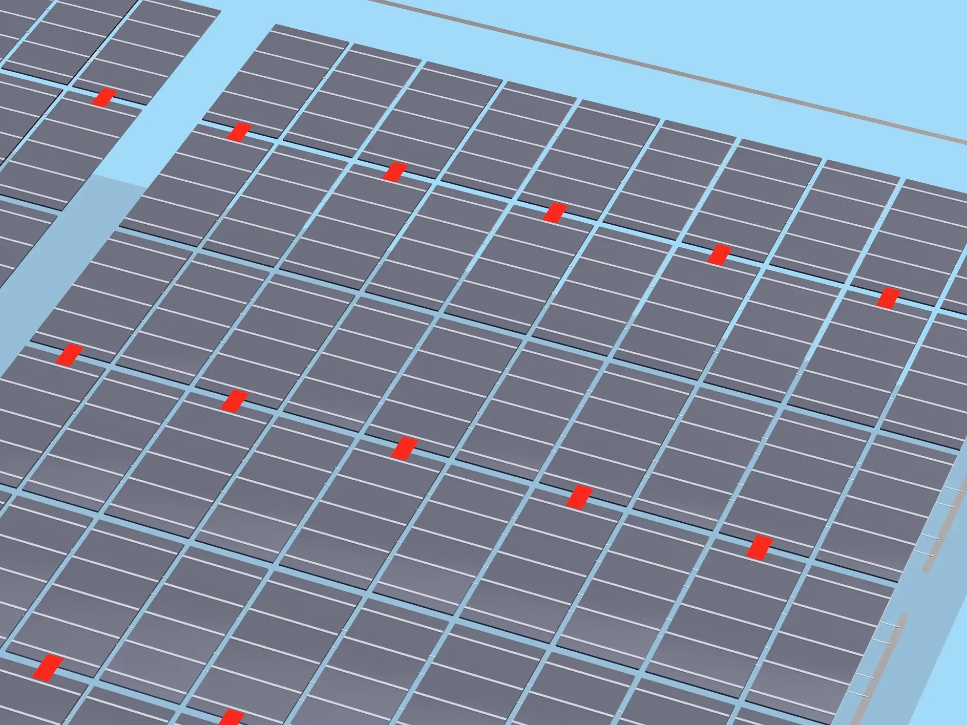 Fixation des cellules - Module solaire de 1ère génération