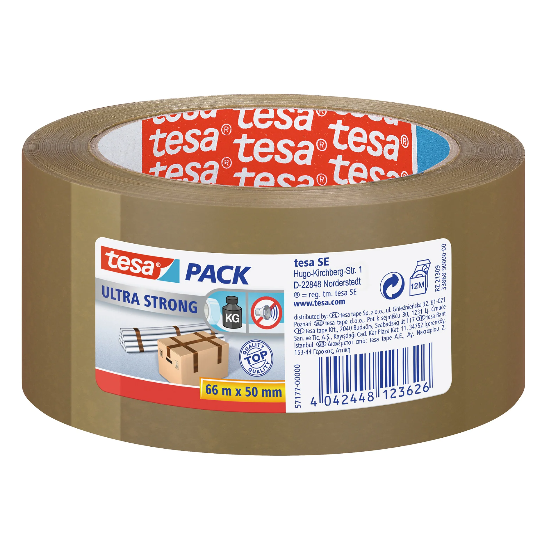 [en-en] tesapack ultra strong 66m x 50mm, brown