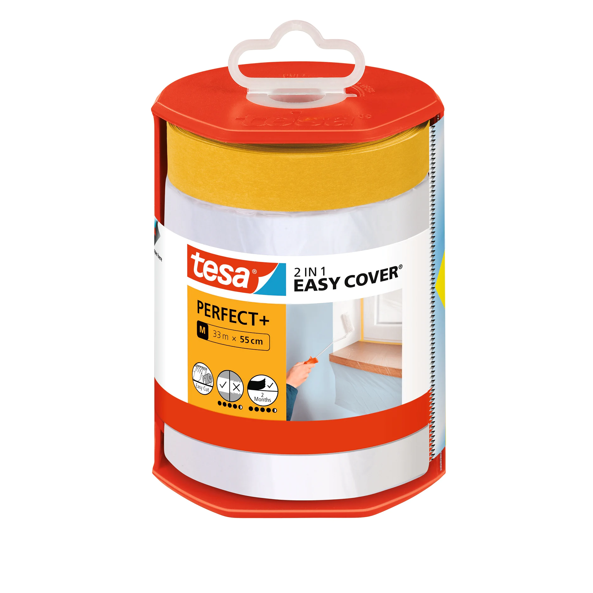 [en-en] tesa&nbsp;Easy Cover Perfect+ Dispenser &amp; Refill: M (33m x 55cm)