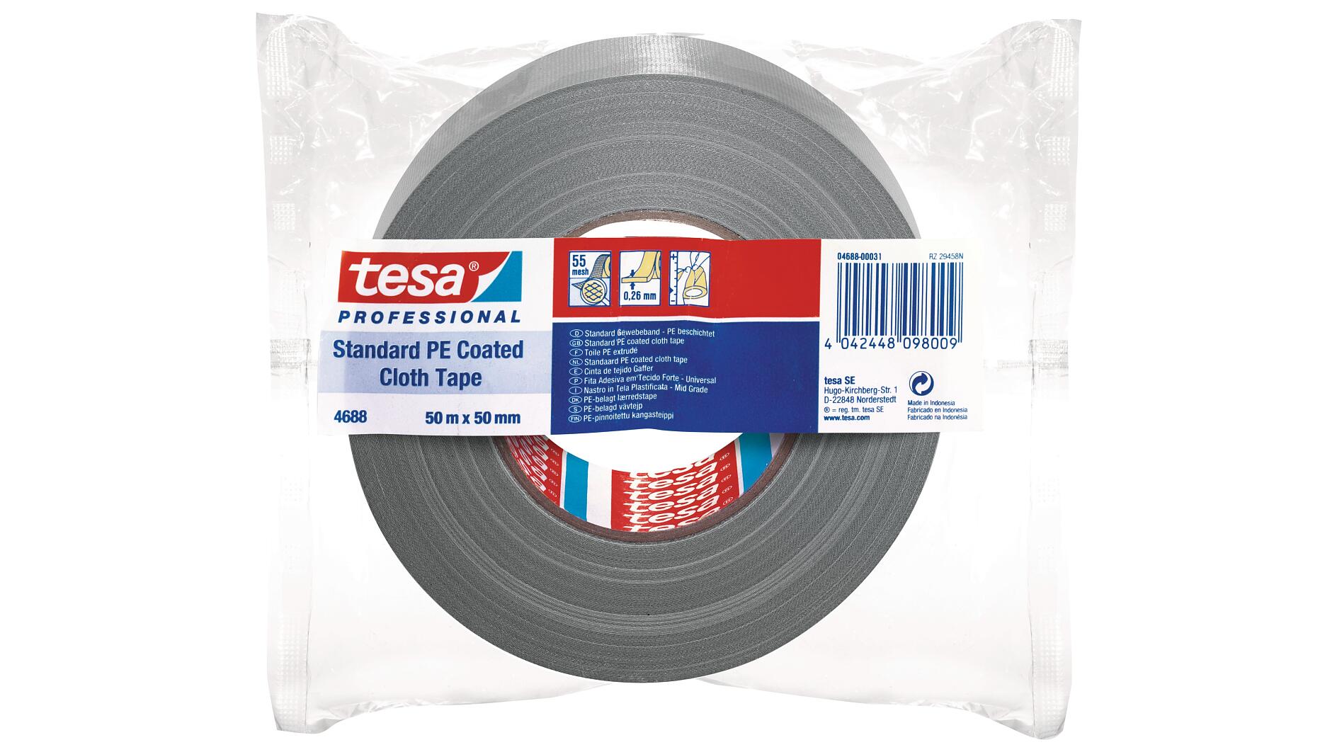 tesa® Professional 4688 Standard PE Coated Cloth Tape - tesa