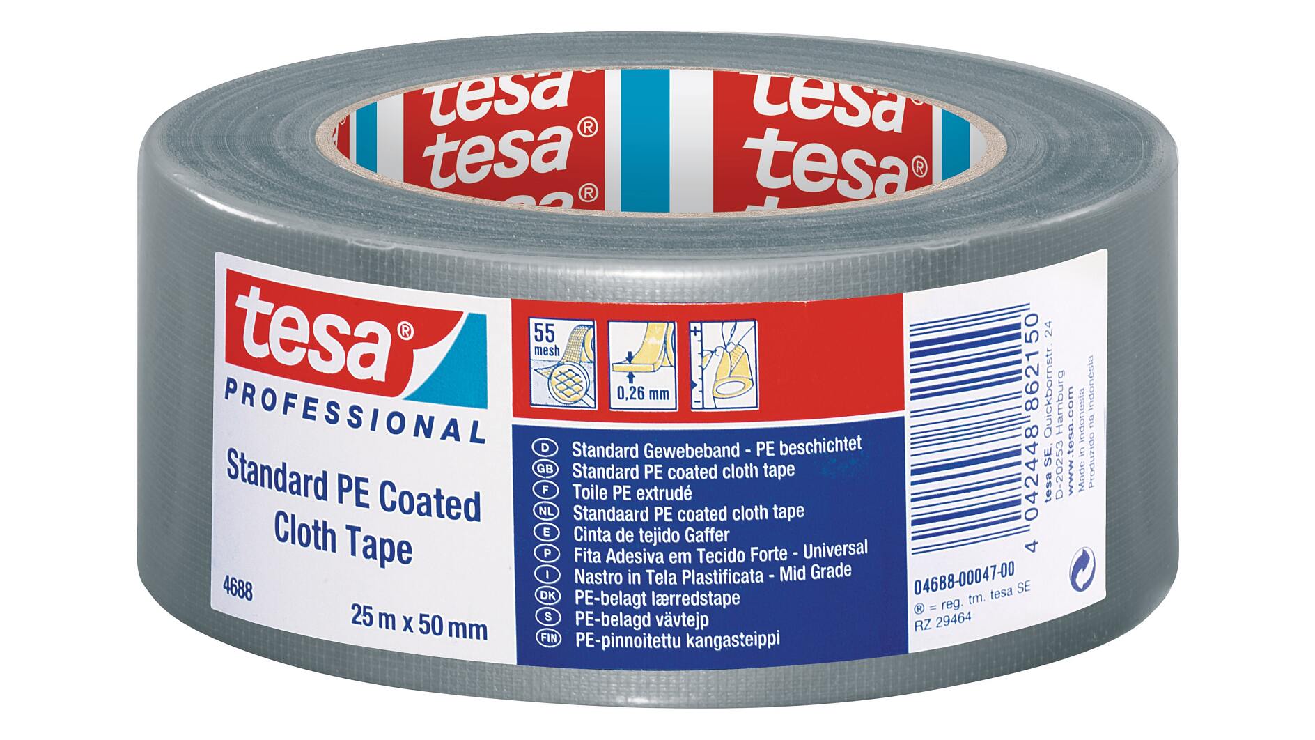 tesa® Professional 4688 Standard PE Coated Cloth Tape - tesa