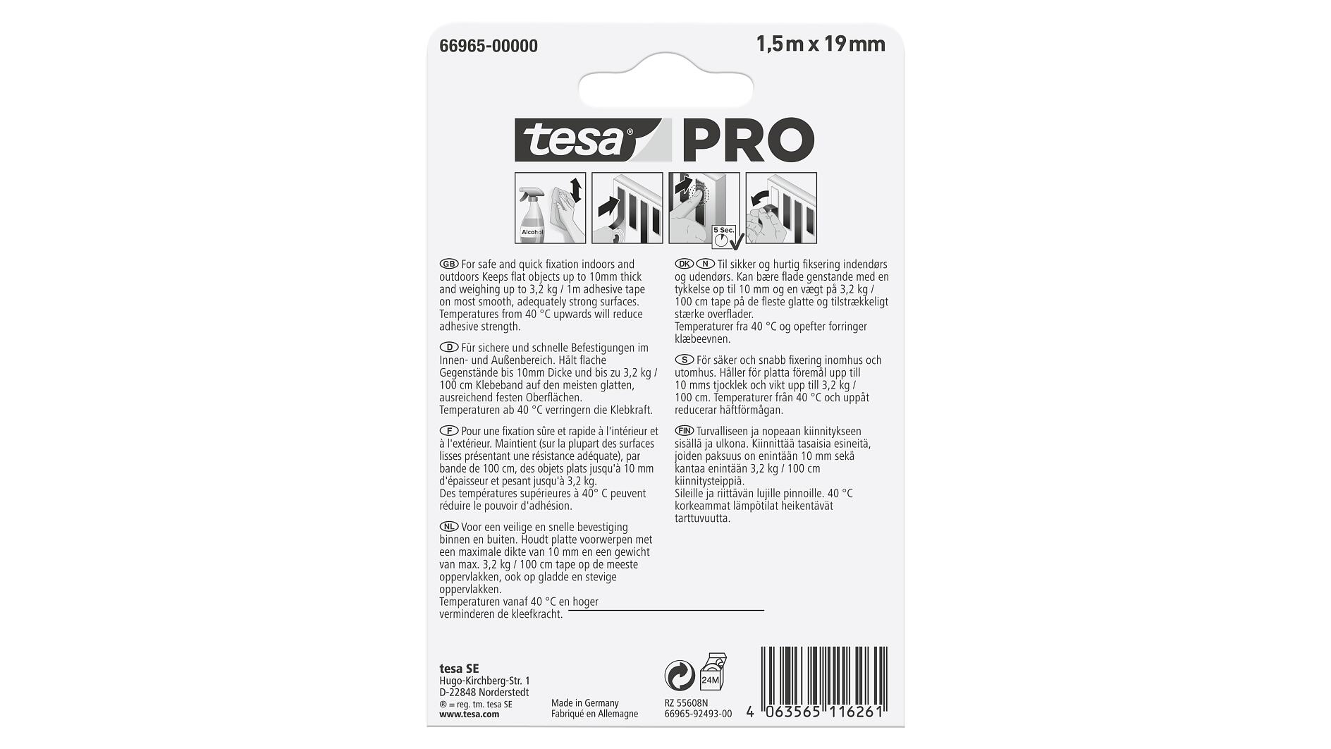 tesa® PRO 66965 Mounting Trasparente - tesa