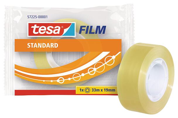 Tesafilm Standard - Nastro Adesivo Trasparente Multiuso per la Casa,  L'Ufficio e la Scuola, 66 m x 19 mm - Confezione da 8 Rotoli : :  Fai da te