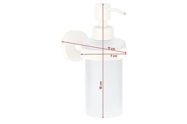 tesa® Moon White Dispenser sapone liquido bianco, autoadesivo, metallo  verniciato a polvere - tesa