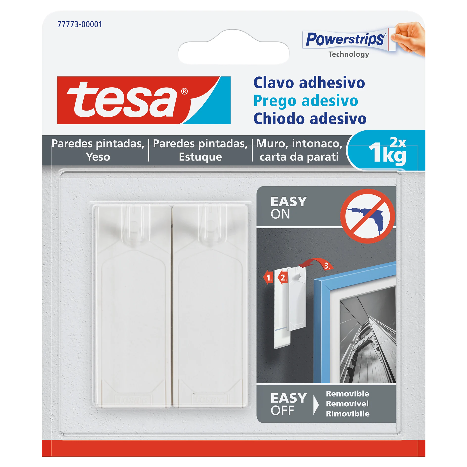 [en-en] tesa Smart Mounting System ADHESIVE NAIL 1KG WALLPAPER BLIST