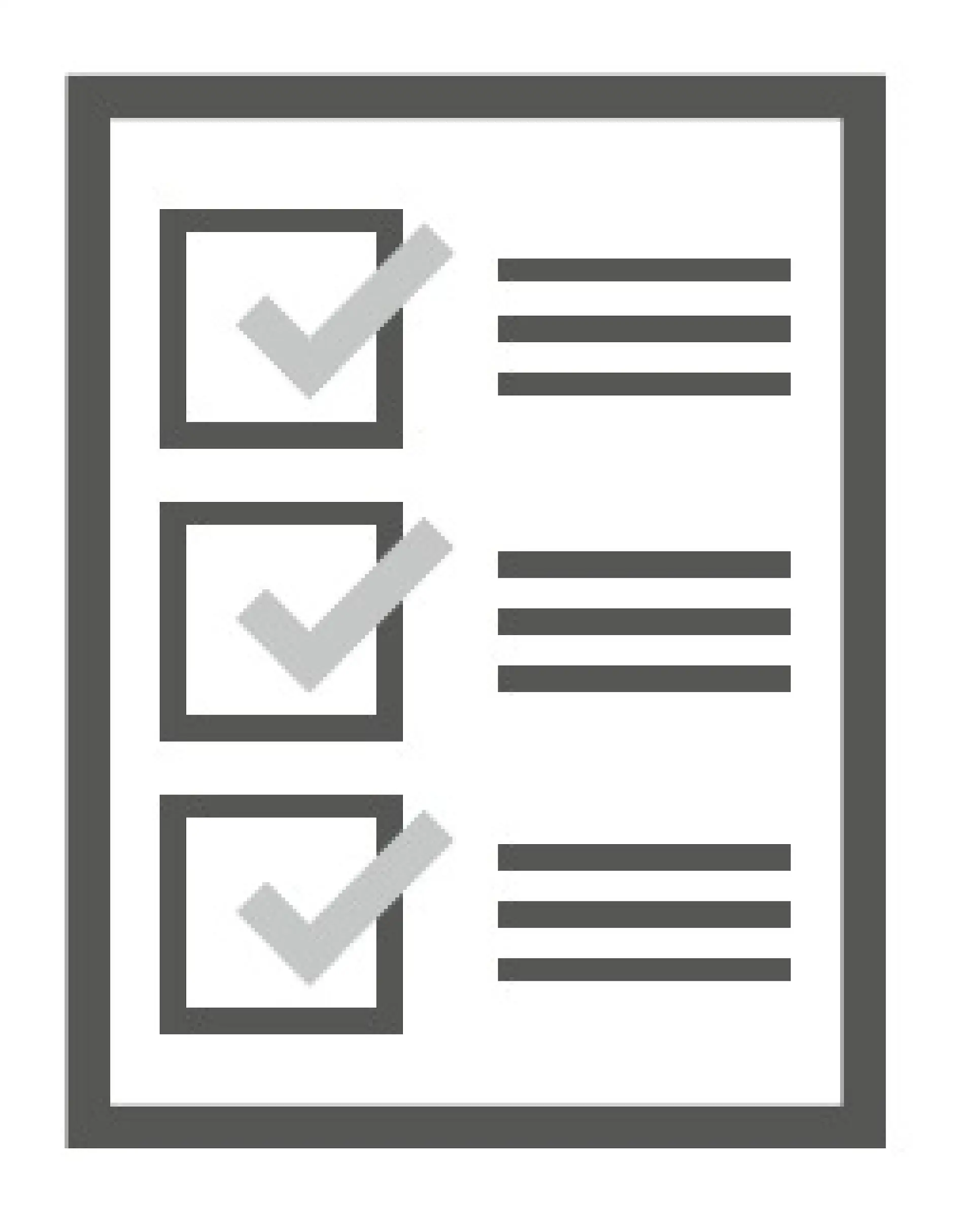 Checklist icon 3 topics