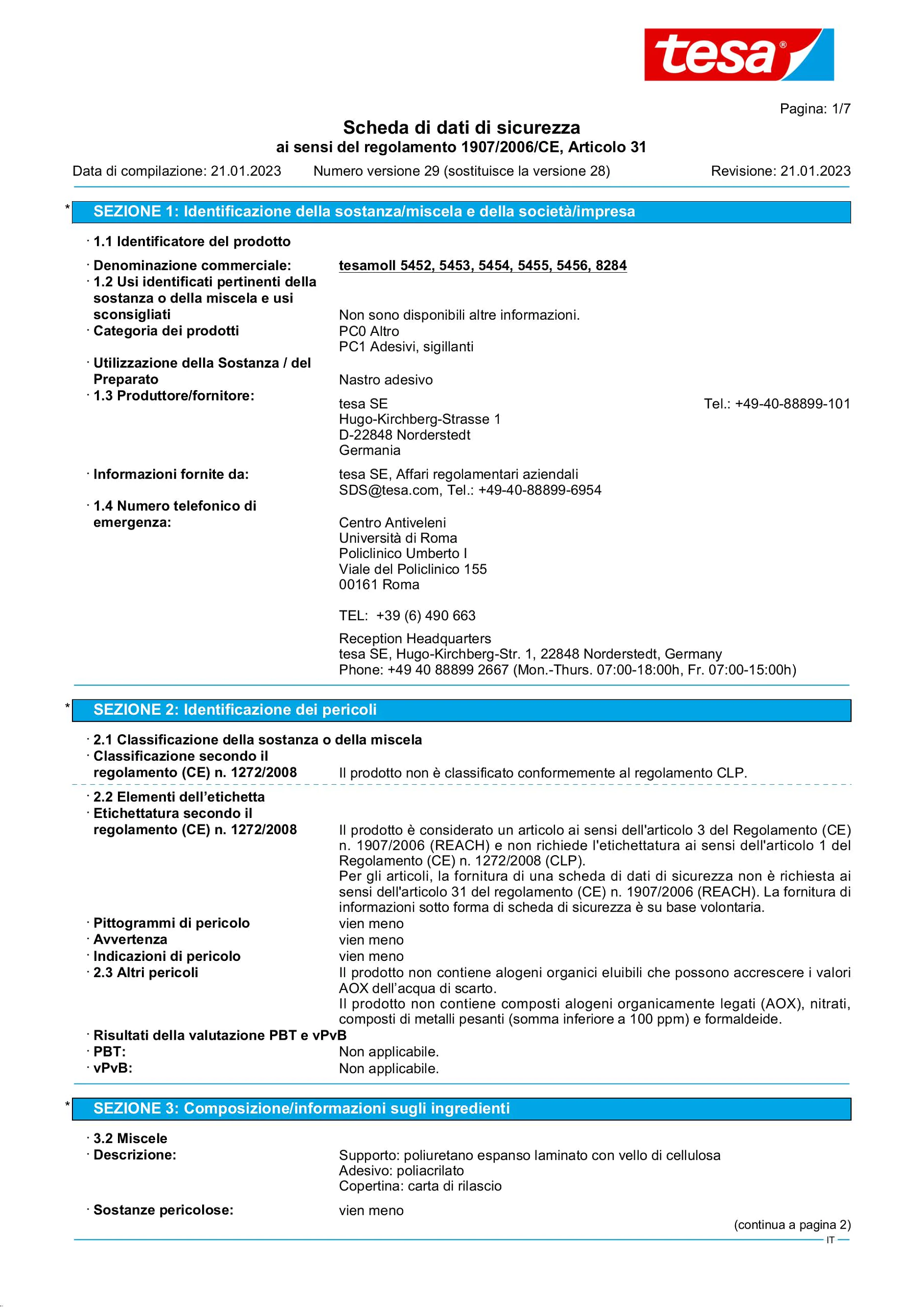 Safety data sheet_tesamoll® 55604_it-IT_v29