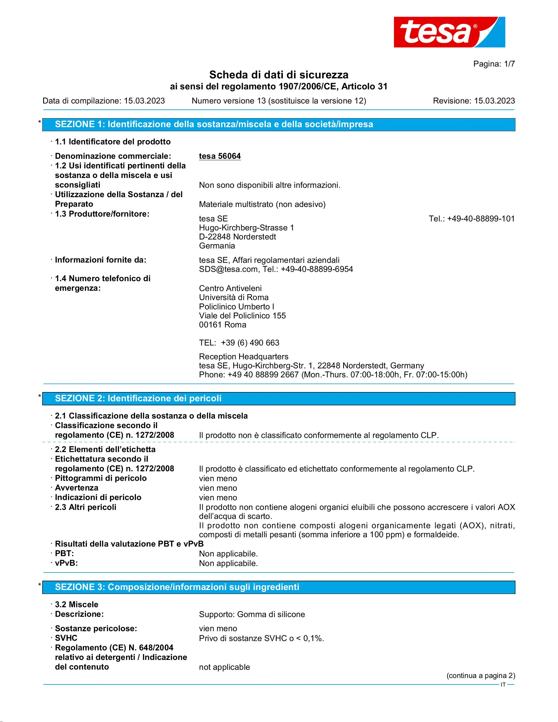 Safety data sheet_tesa® extra Power 56064_it-IT_v13