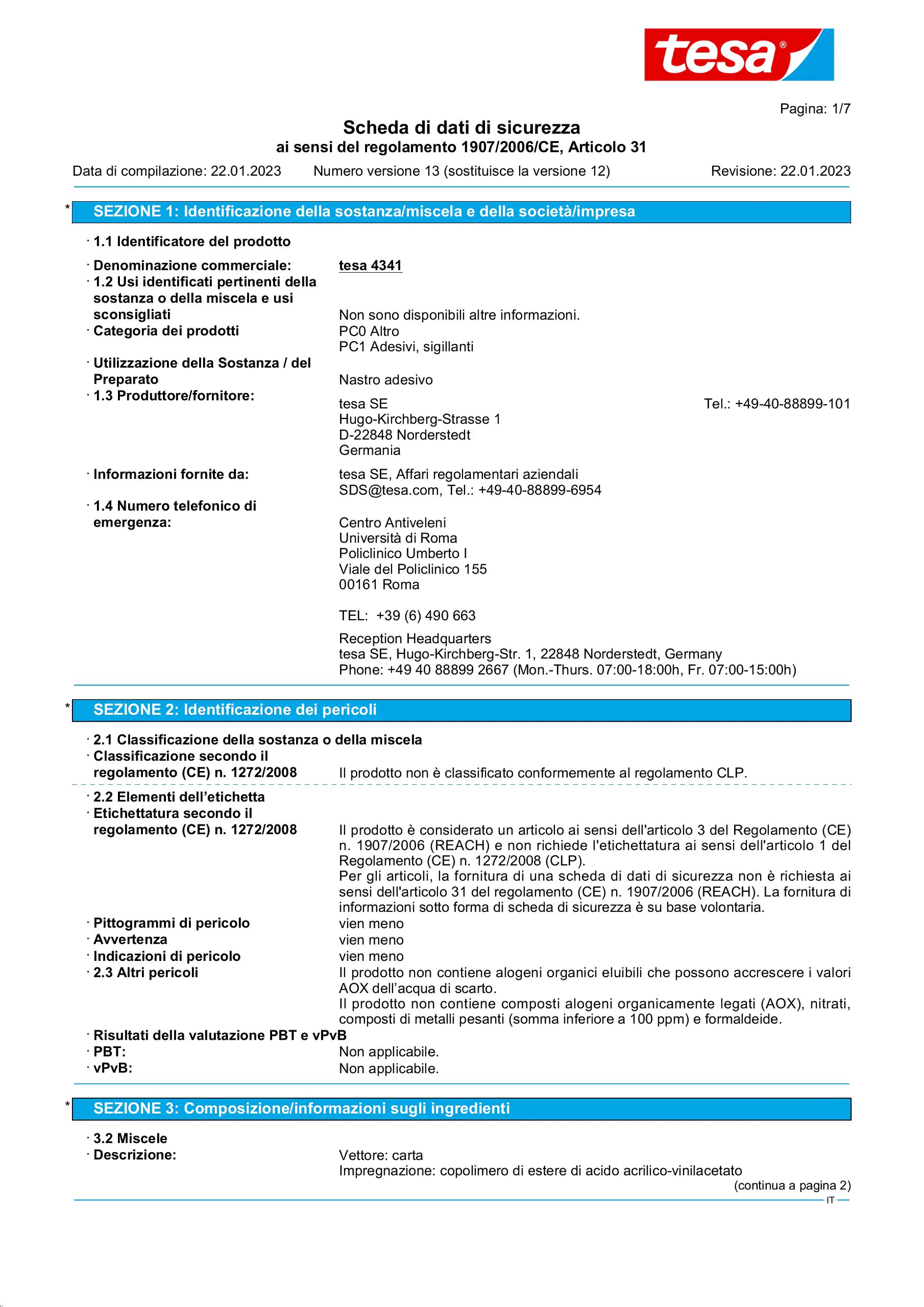 Safety data sheet_tesa® 4341_it-IT_v13