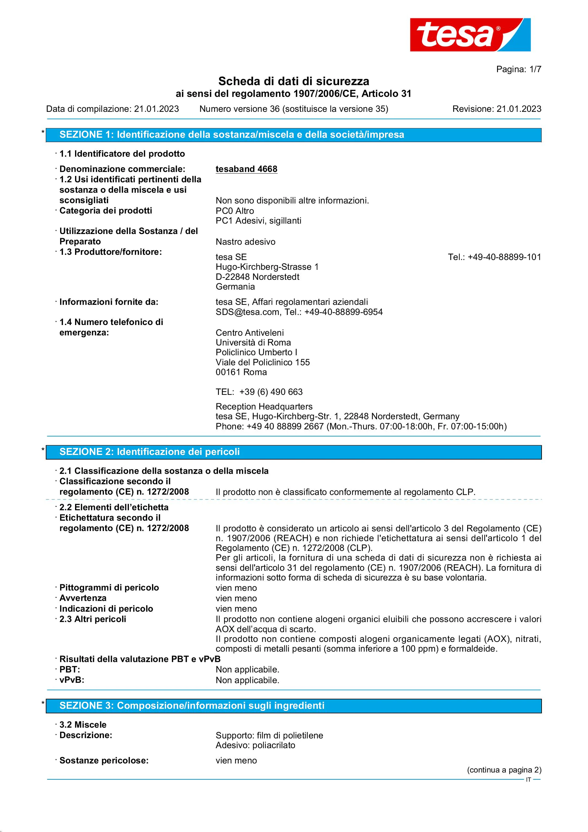 Safety data sheet_tesa® Professional 04668_it-IT_v36