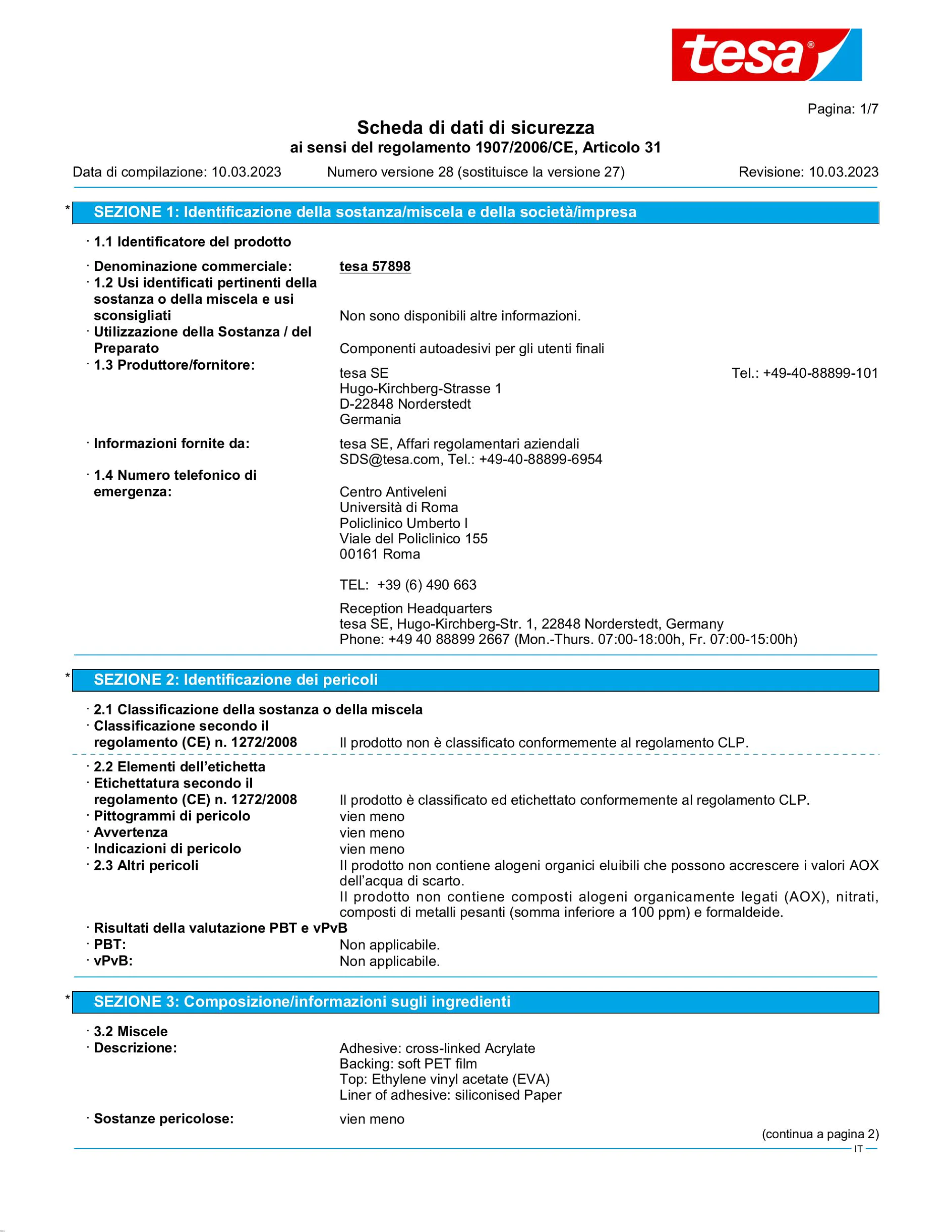 Safety data sheet_tesa® Protect 57706_it-IT_v28