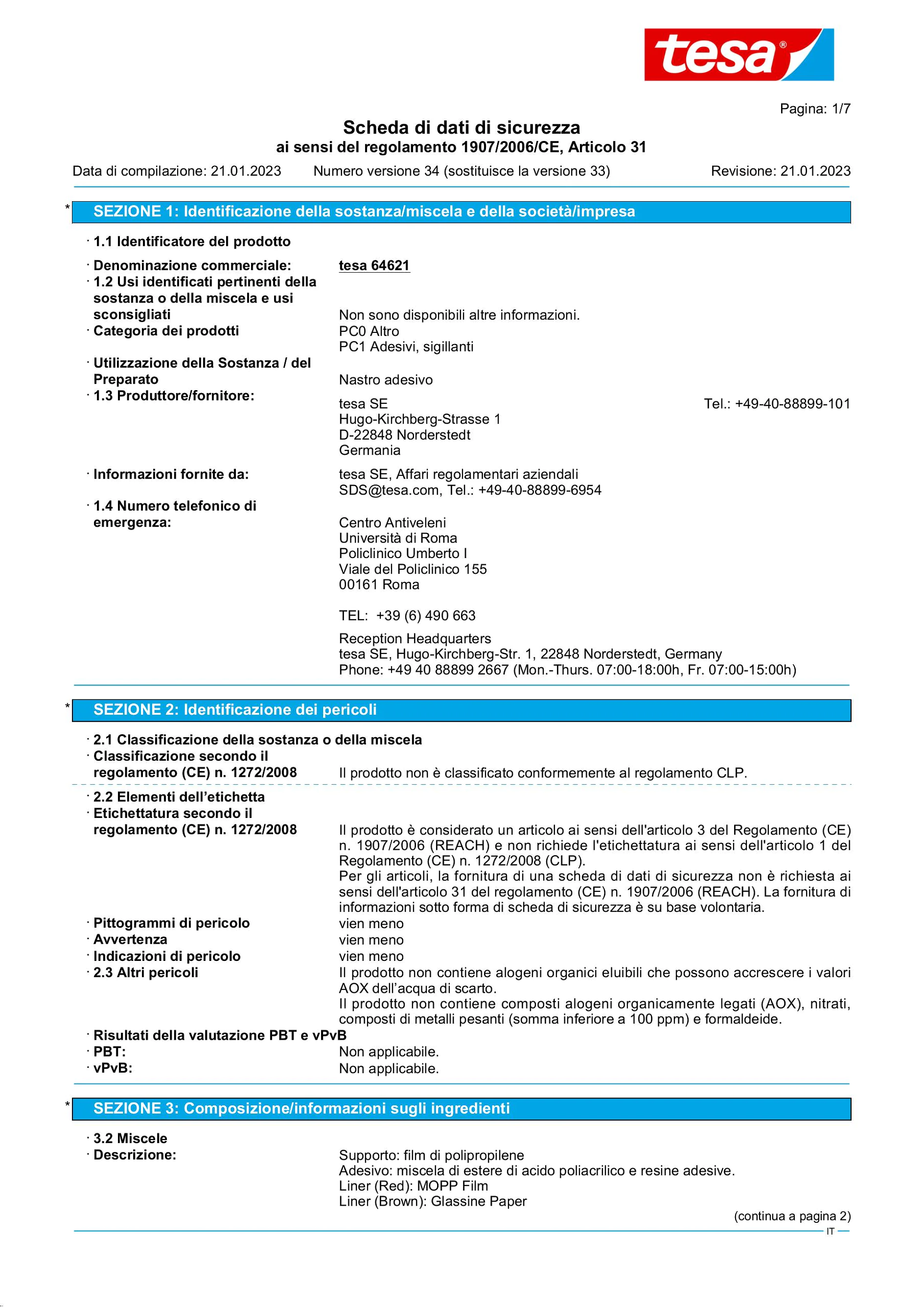 Safety data sheet_tesa® 64621_it-IT_v34