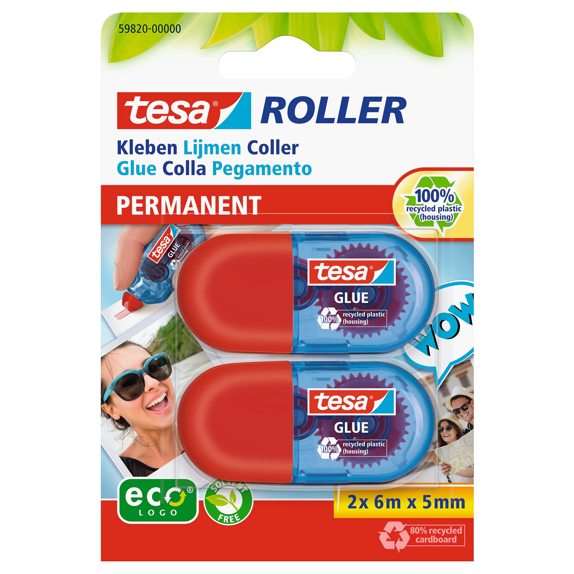 [en-en] tesa Mini Glue Roller ecoLogo, Blister