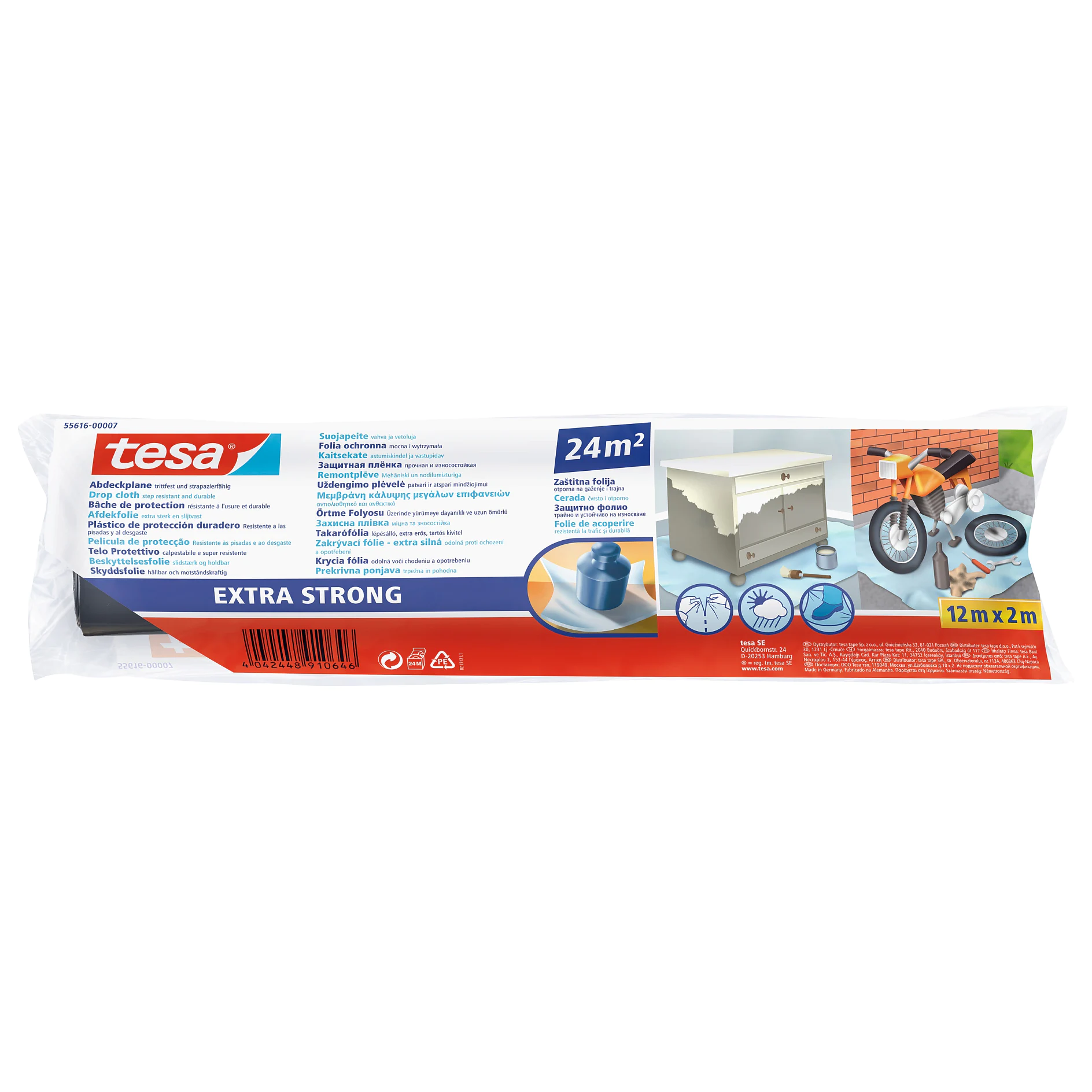 [en-en] tesa drop cloth extra strong 12m x 2000mm