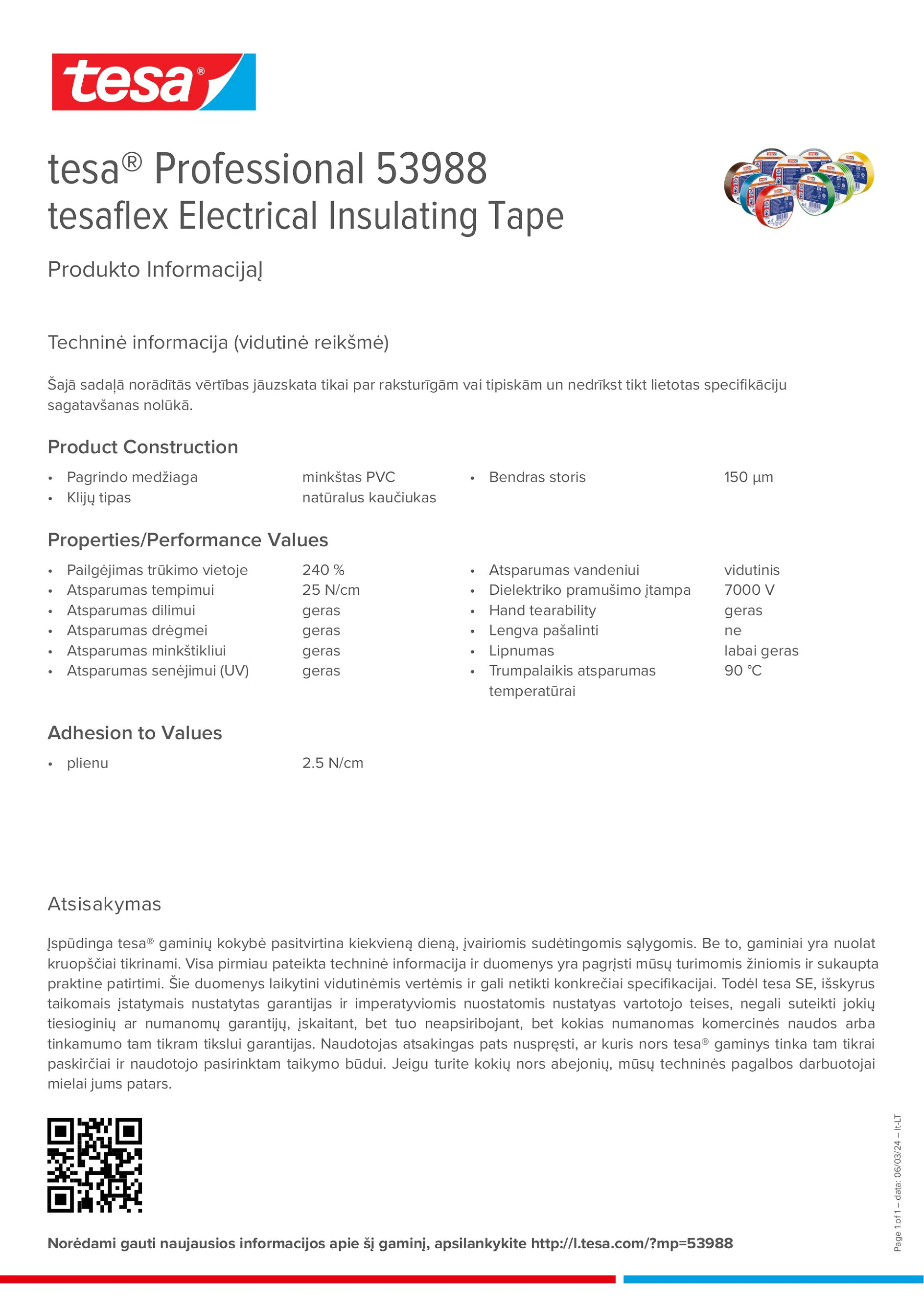 Product information_tesa® Professional 53988_lt-LT