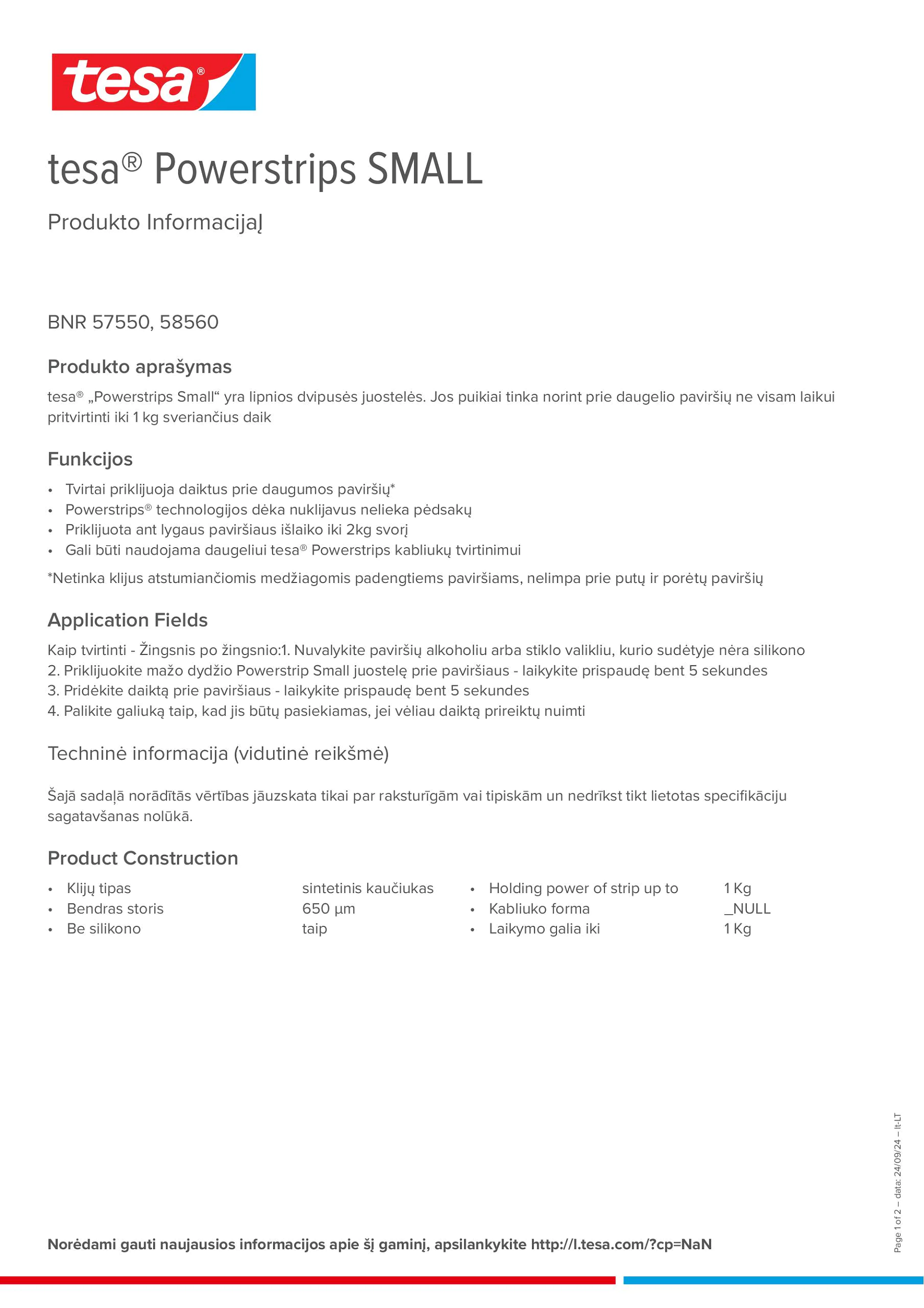 Product information_tesa® Powerstrips 58560_lt-LT