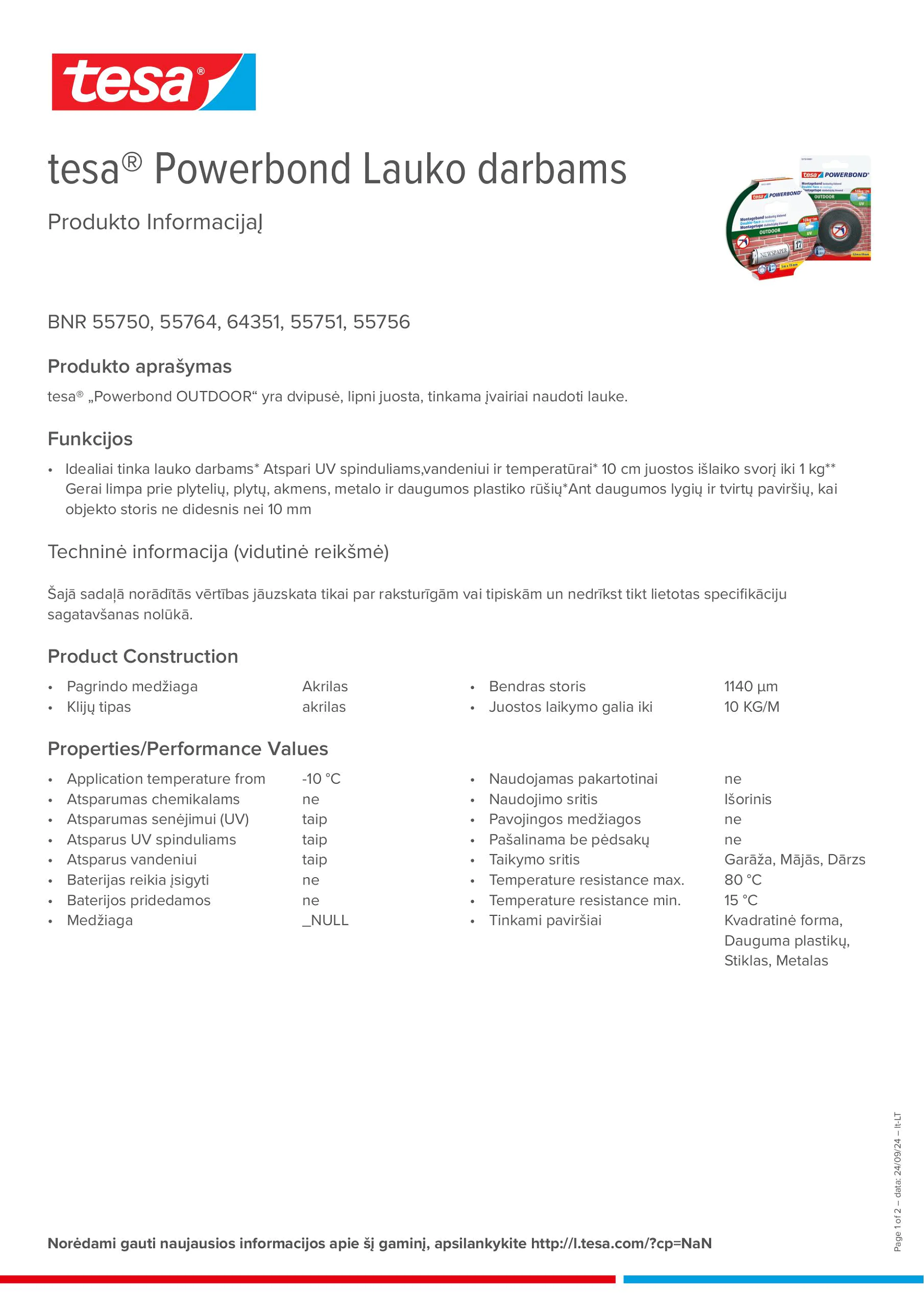 Product information_tesa® Powerbond 55751_lt-LT