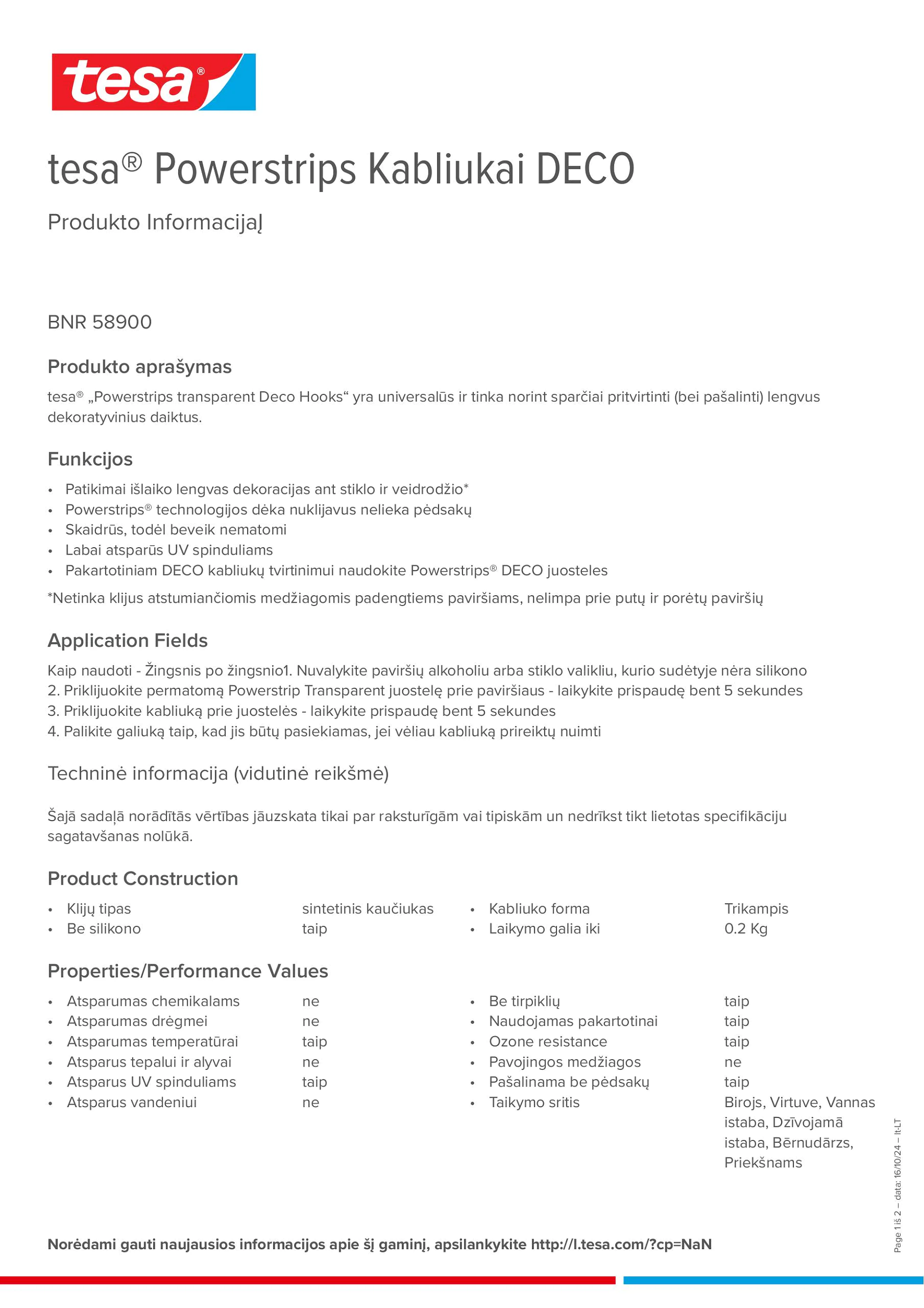 Product information_tesa® Powerstrips 58900_lt-LT