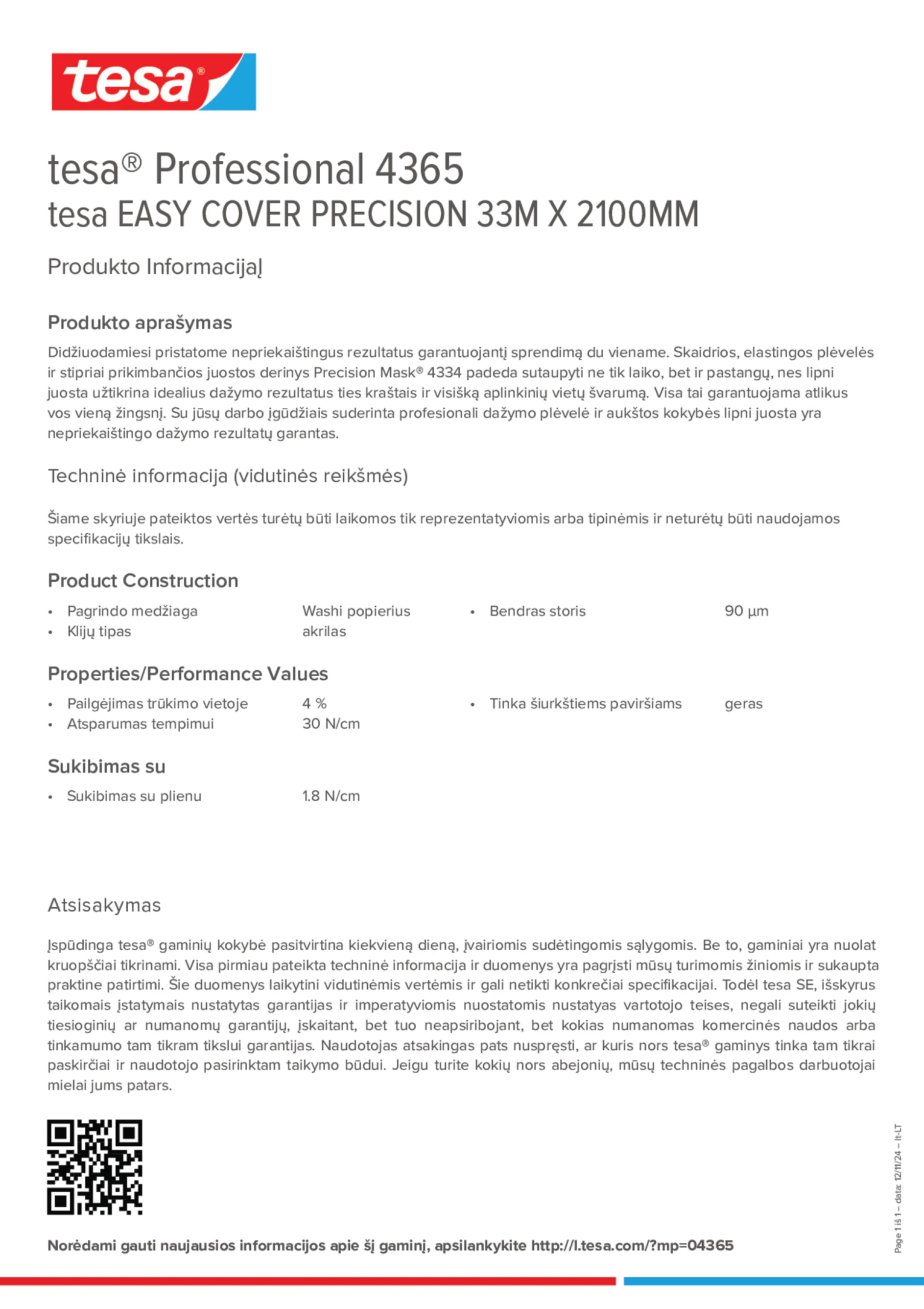 Product information_tesa® Professional 04365_lt-LT