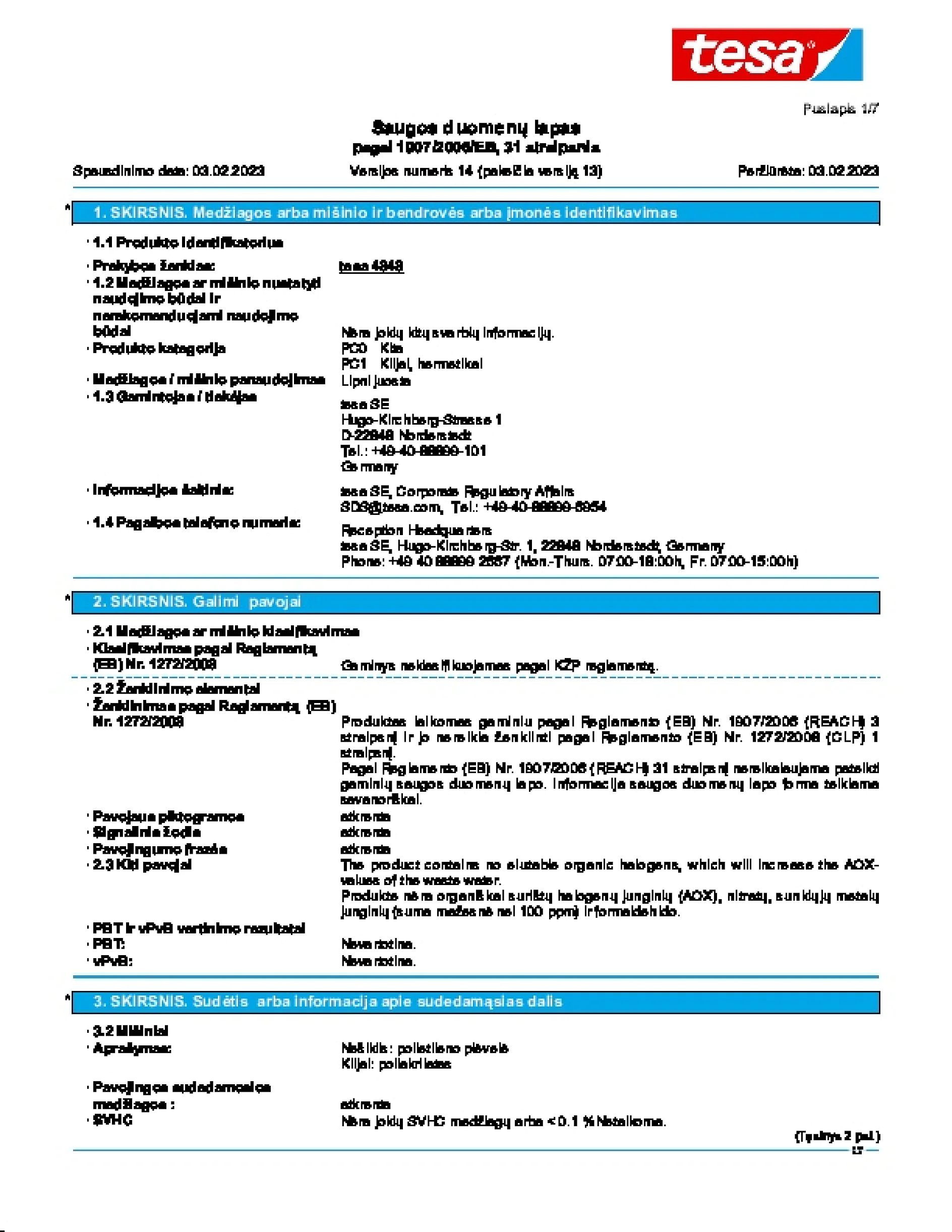 Safety data sheet_tesa® 4848_lt-LT_v14