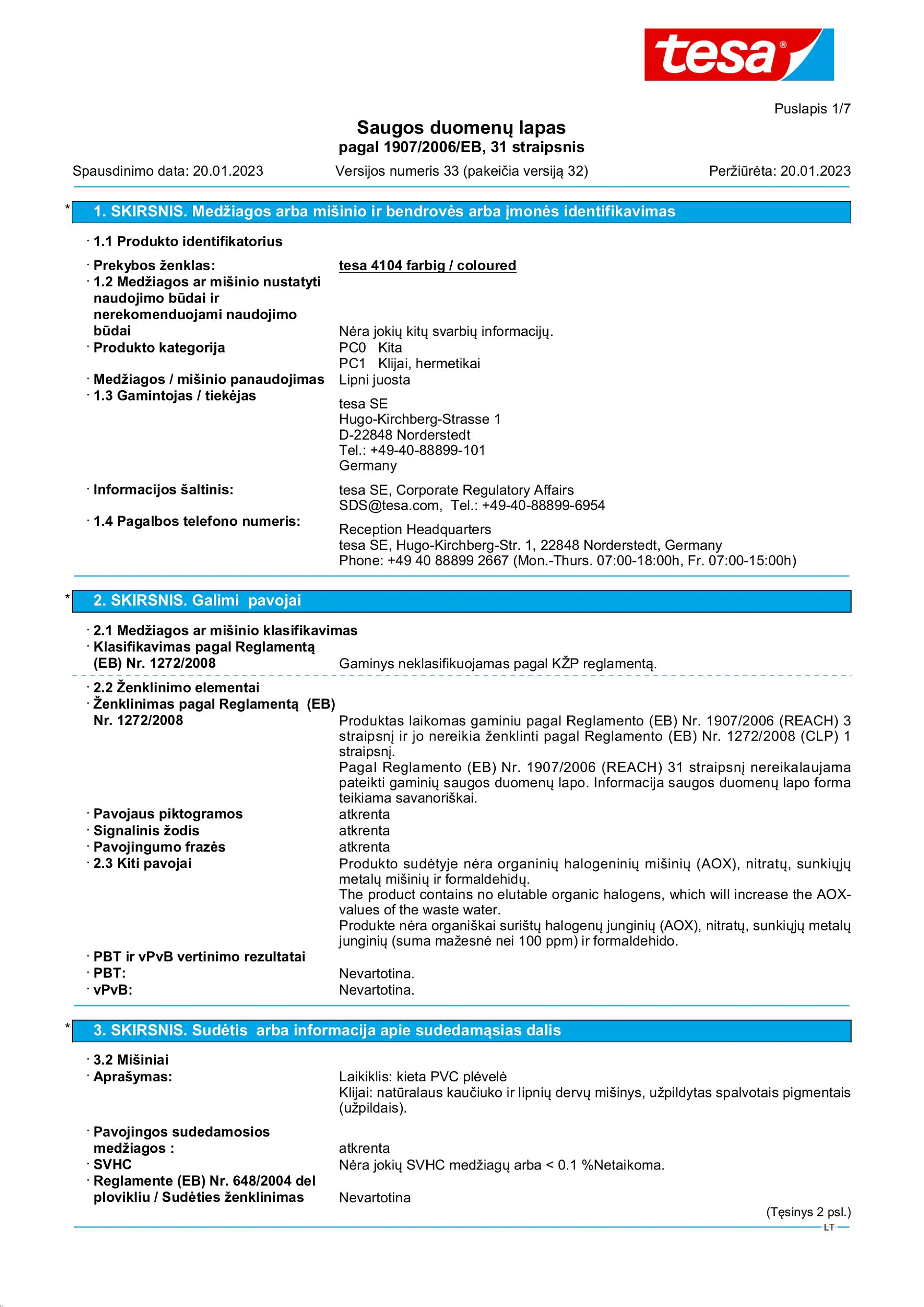 Safety data sheet_tesa® 04104_lt-LT_v33