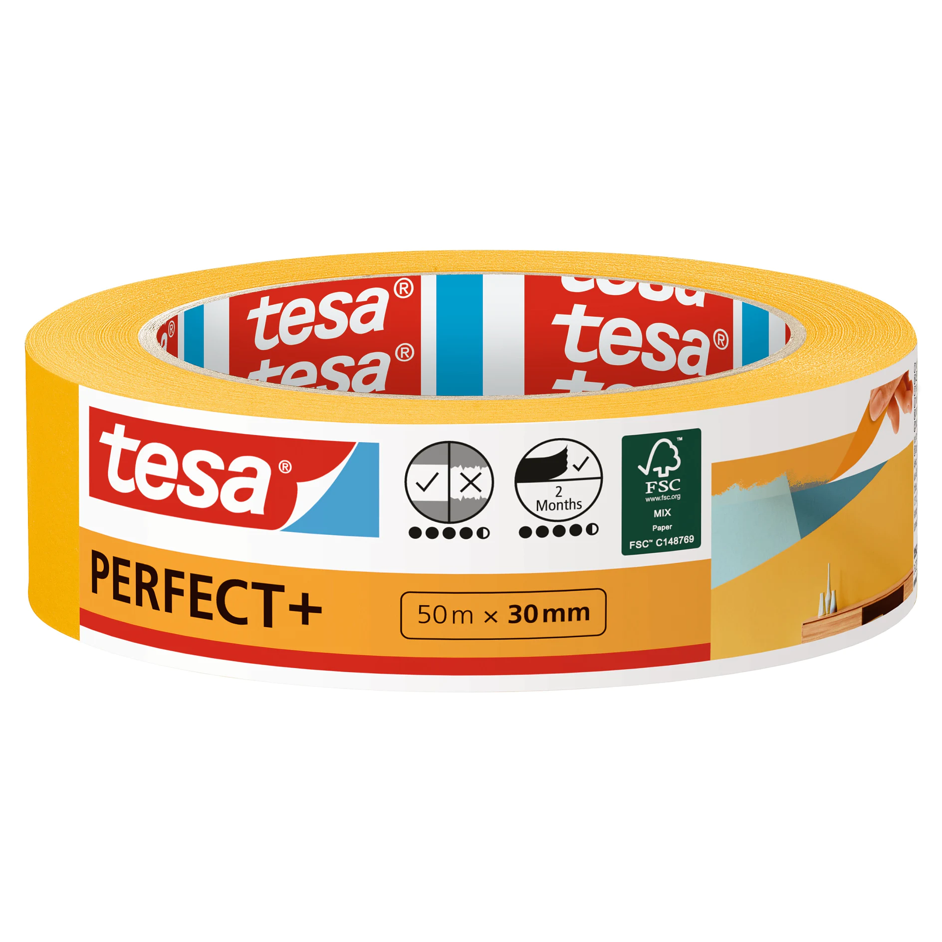 [en-en] tesa Masking&nbsp;Perfect+, 50m x 30mm