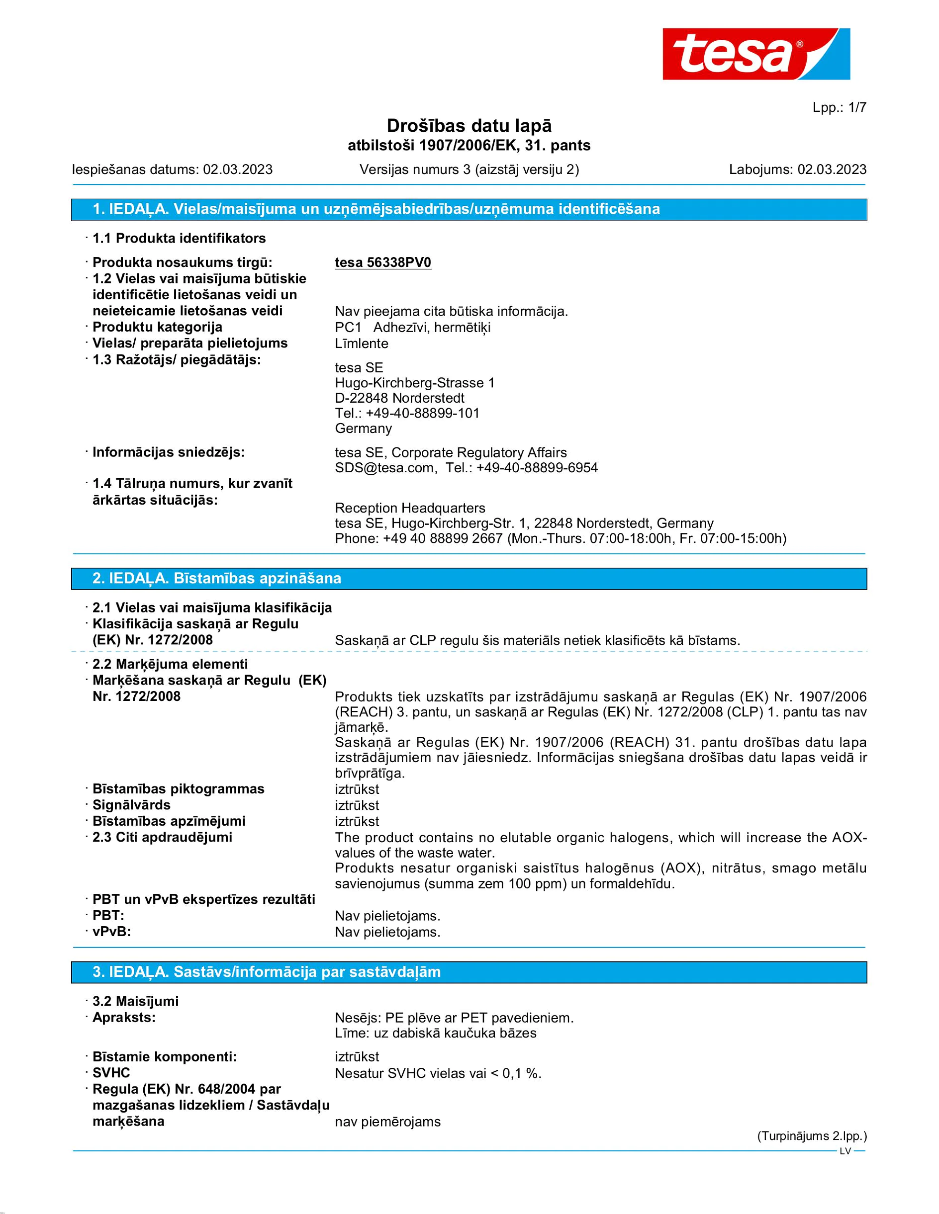 Safety data sheet_tesa® extra Power 56348_lv-LV_v3