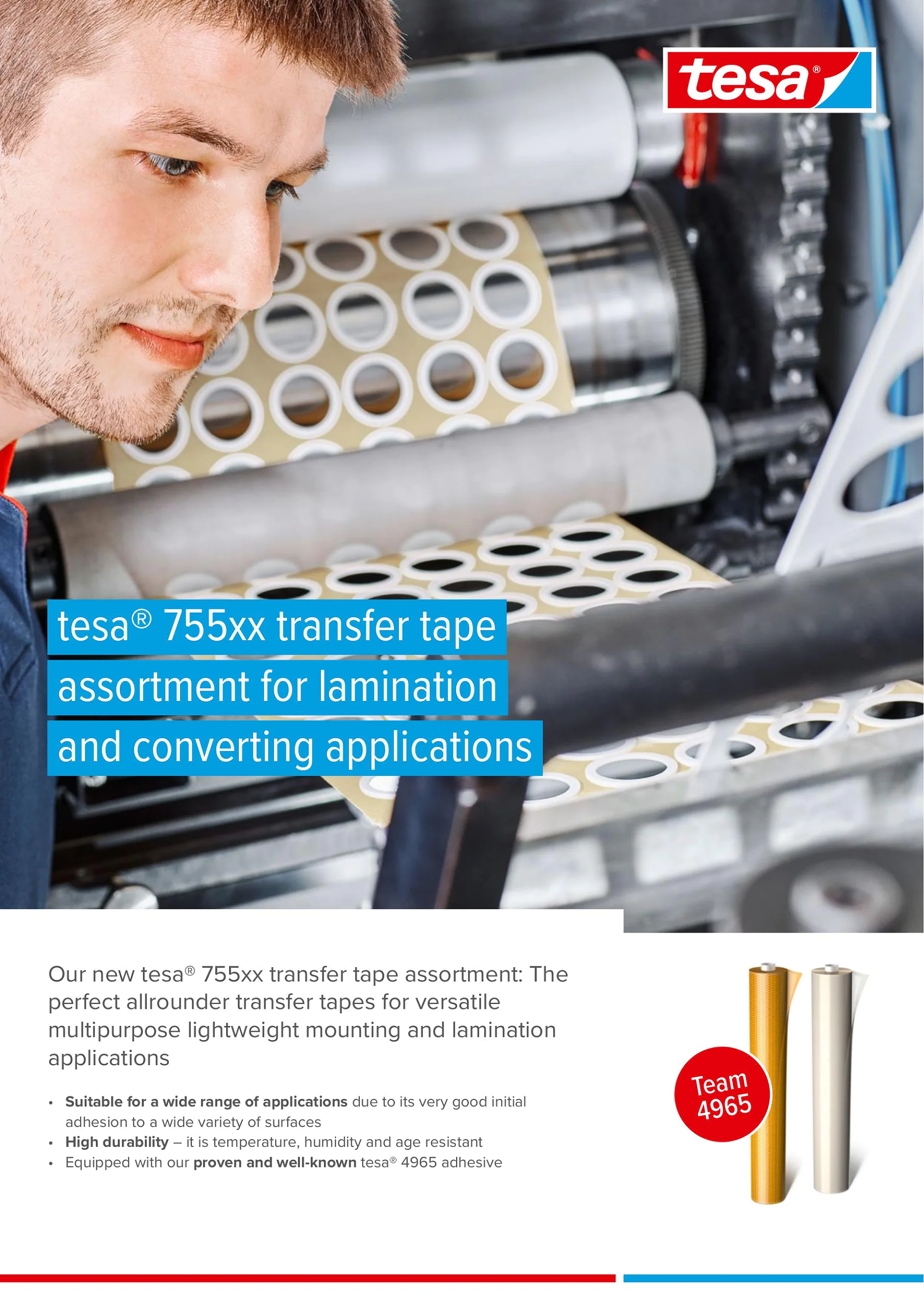 tesa® 755xx Transfer Tape flyer